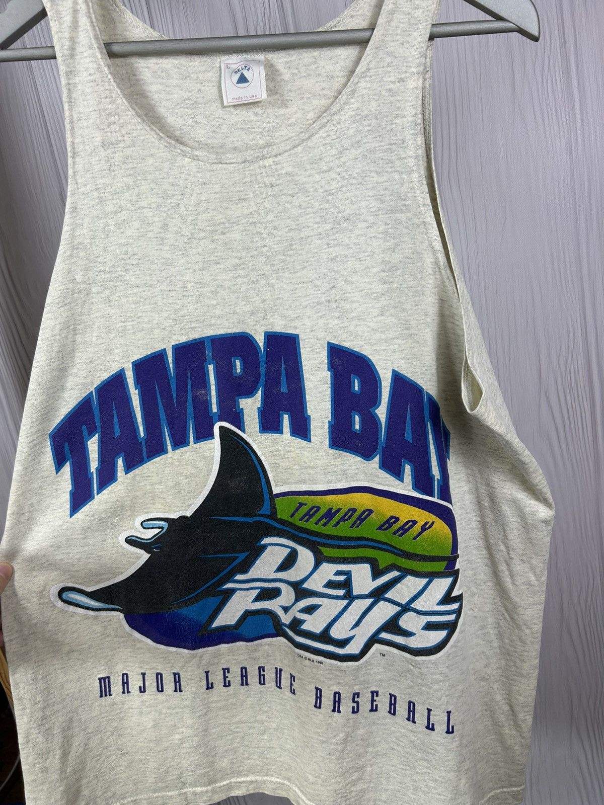 Delta × Vintage Vintage 1996 Tampa Bay Devil Rays MLB Baseball Tank Top L Size US L / EU 52-54 / 3 - 2 Thumbnail