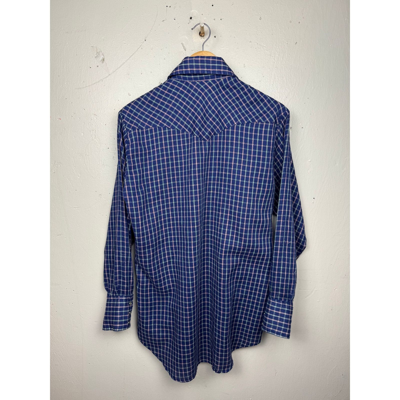 Lee Vintage Lee Western Snap Shirt Plaid Made USA 1970s Men’s M Size US M / EU 48-50 / 2 - 2 Thumbnail