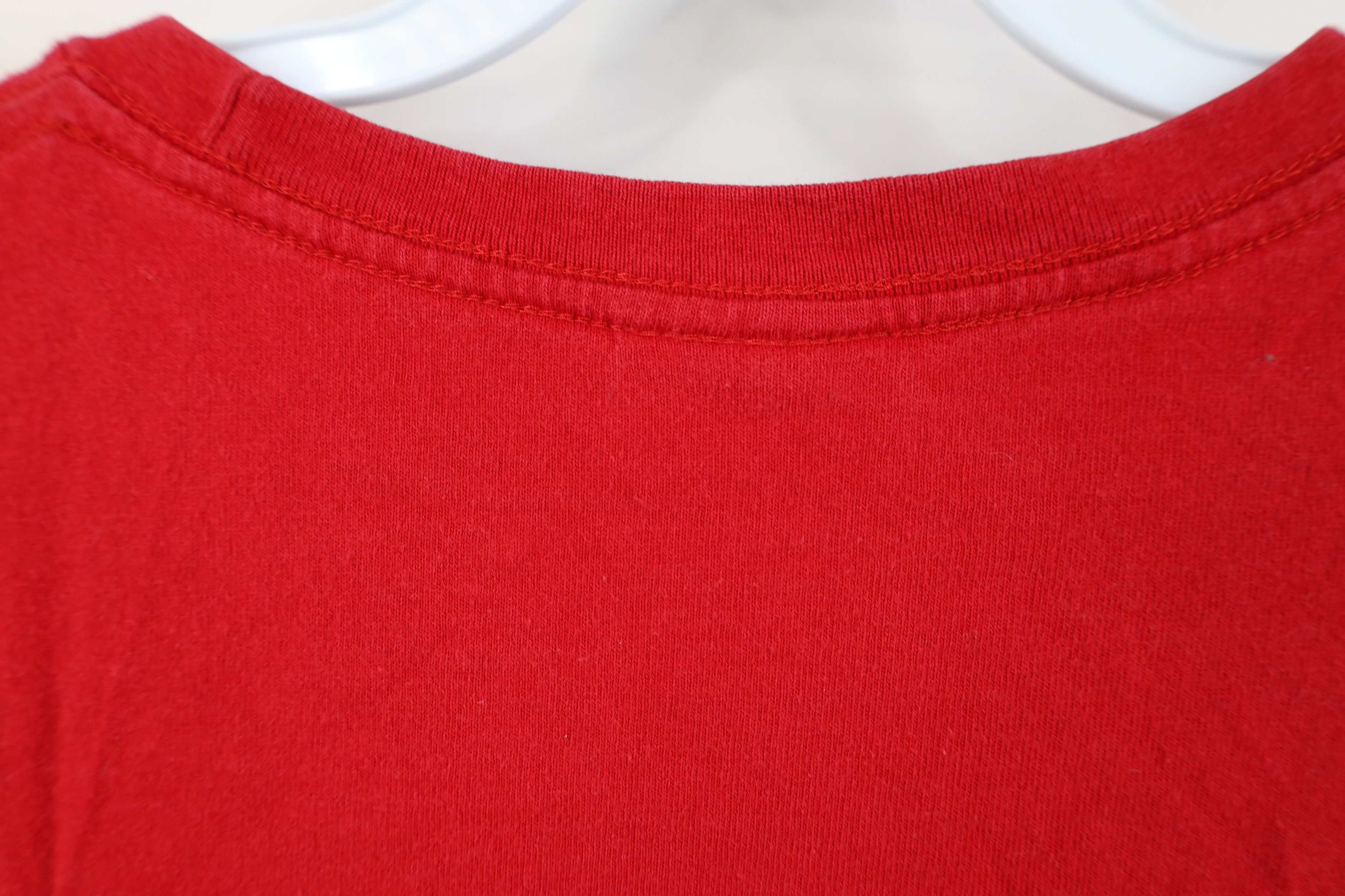Ralph Lauren Vintage 90s Chaps Ralph Lauren Spell Out Crest T-Shirt Red Size US L / EU 52-54 / 3 - 8 Thumbnail