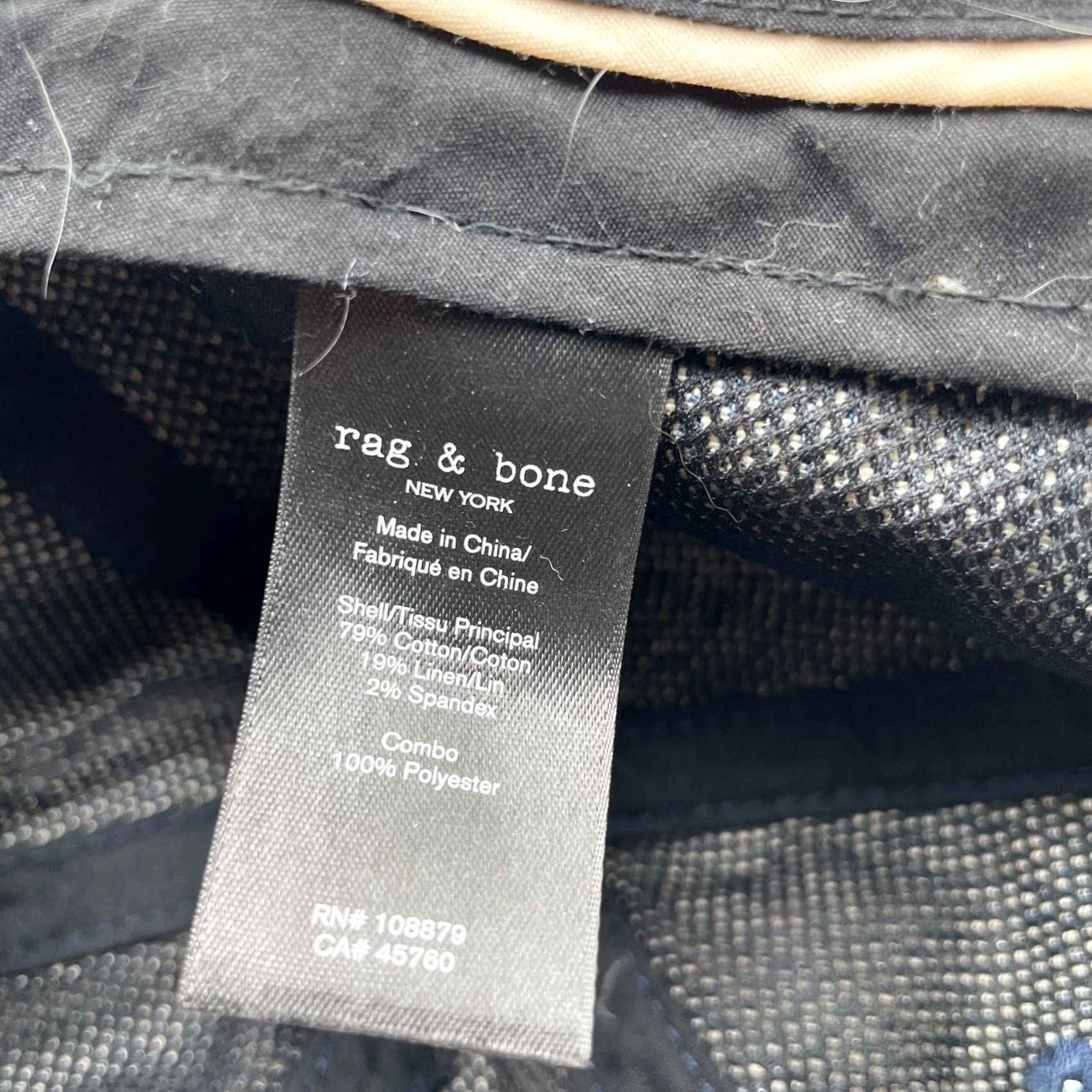 Rag & Bone rag & bone Hat Cap Mens Blue Baseball Addison Denim Cotton Stretch FLAW Size ONE SIZE - 4 Thumbnail