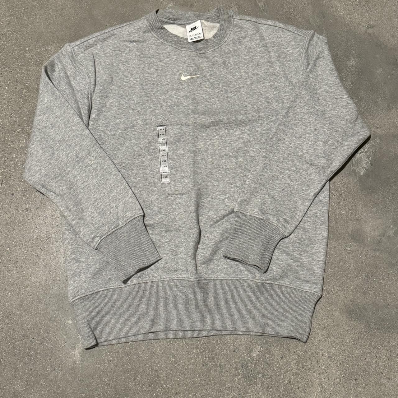 Nike Grey Embroidered Nike Crewneck Size US XXS / EU 40 - 1 Thumbnail