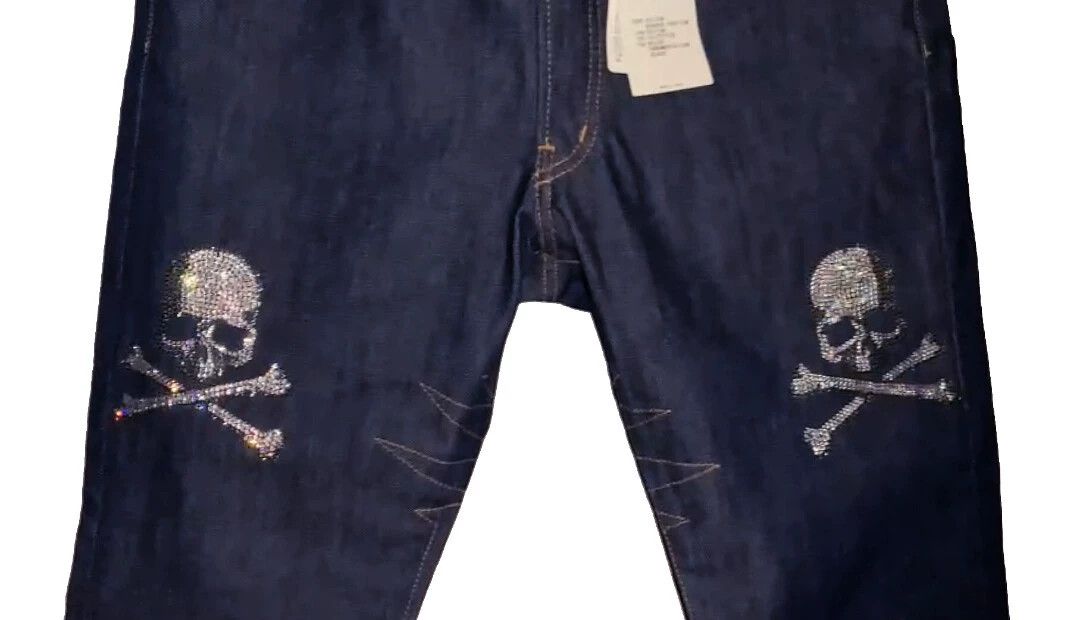Mastermind Japan mmj 14ss high waist 606 blue one wash Isetan L jeans Size US 34 / EU 50 - 4 Thumbnail