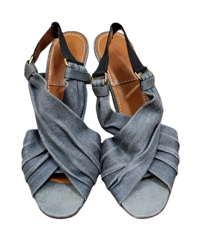 Lanvin Lanvin Jean And Wooden High Heels Size EU 40/ US 9.5 Size US 9.5 / IT 39.5 - 3 Thumbnail