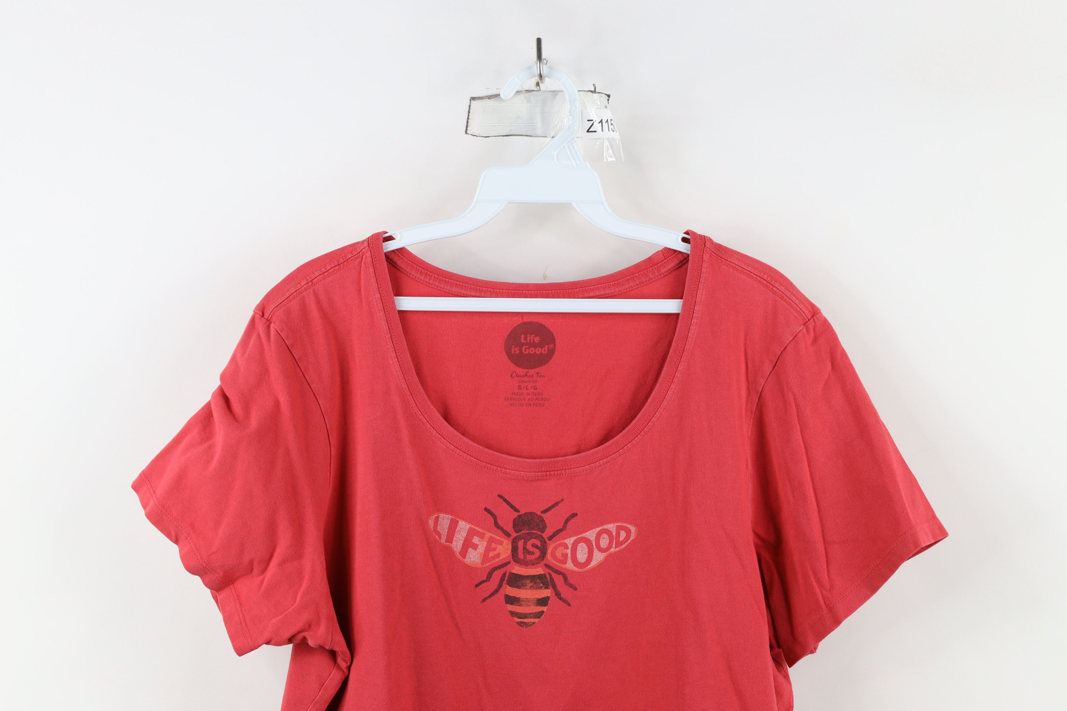 Life is Good × Vintage Life Is Good Spell Out Bumblebee Crusher Scoop Neck T-Shirt Size L / US 10 / IT 46 - 2 Thumbnail