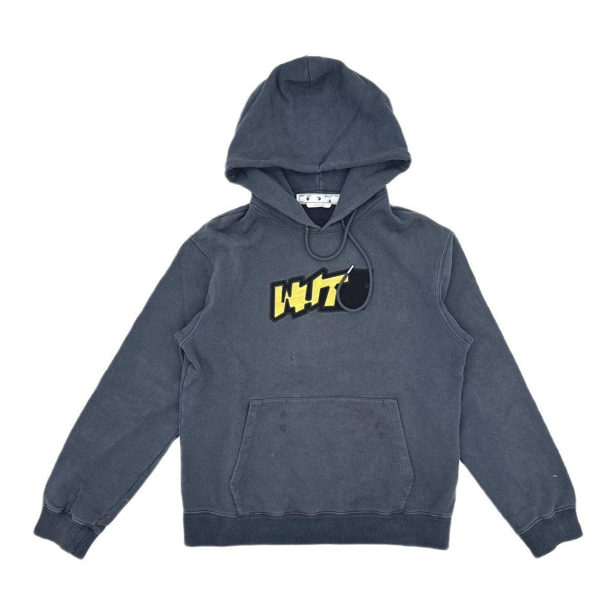 Off-White Off-White Graffiti Wht Slim Hoodie Outerspace Blue Size US L / EU 52-54 / 3 - 1 Thumbnail