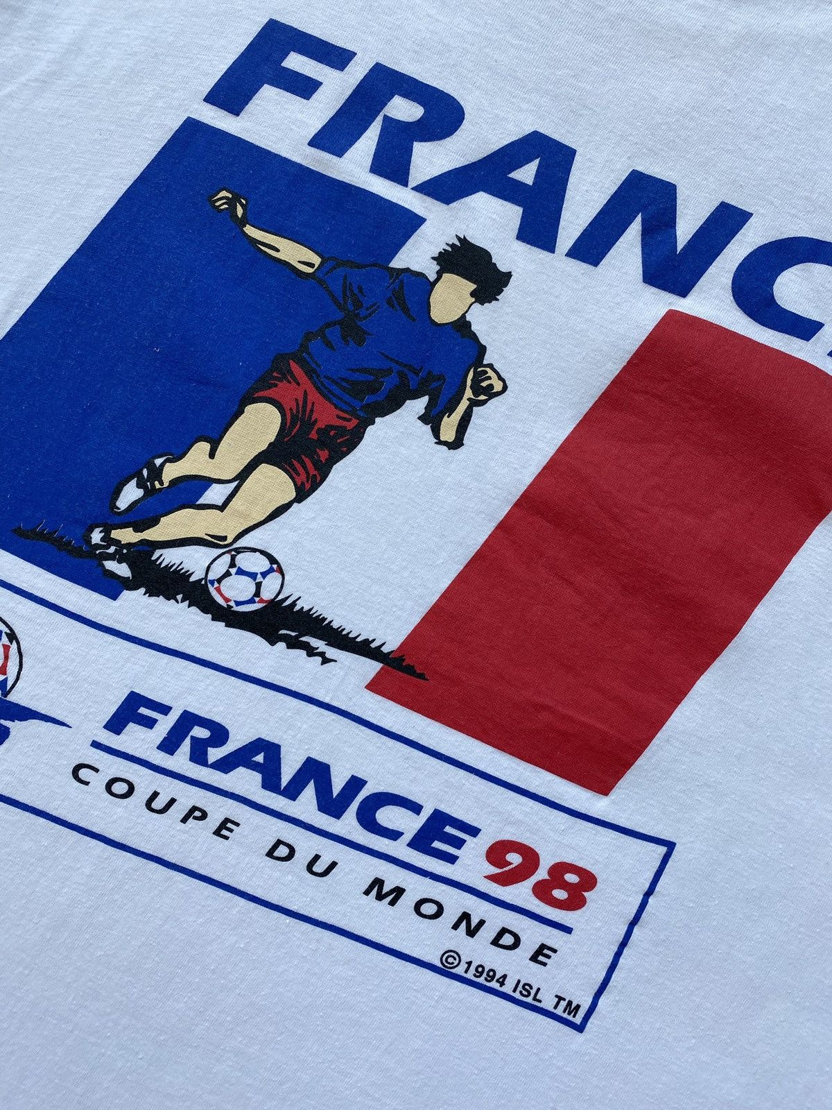 Other White 1998 France World Cup Tee🏆✨🇫🇷 Size US L / EU 52-54 / 3 - 4 Thumbnail