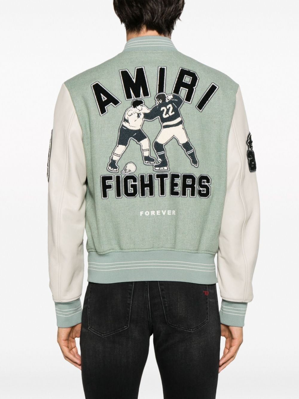 Amiri o1w1db11224 Logo-Appliqué Varsity Jacket in Multicolor Size US S / EU 44-46 / 1 - 4 Thumbnail