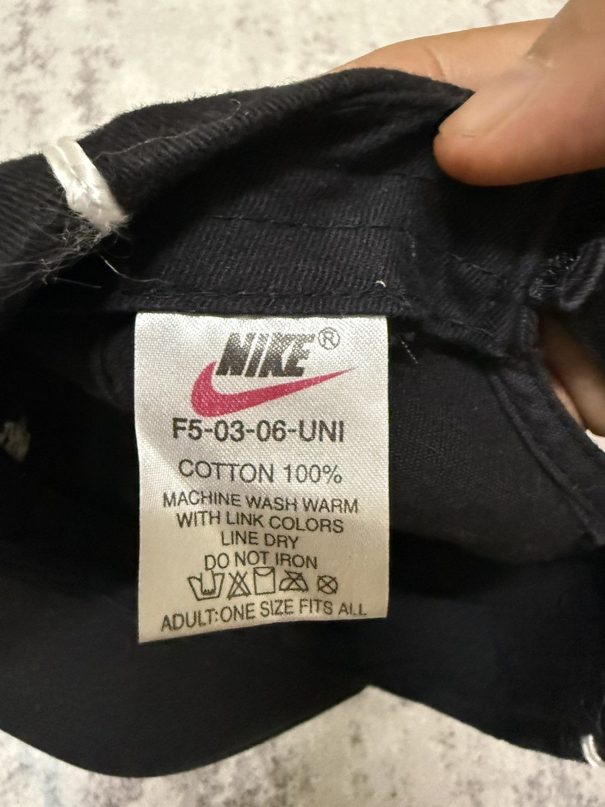 Nike Vintage 90s Nike Wafle Velcro Adjustable Cap Size ONE SIZE - 9 Thumbnail