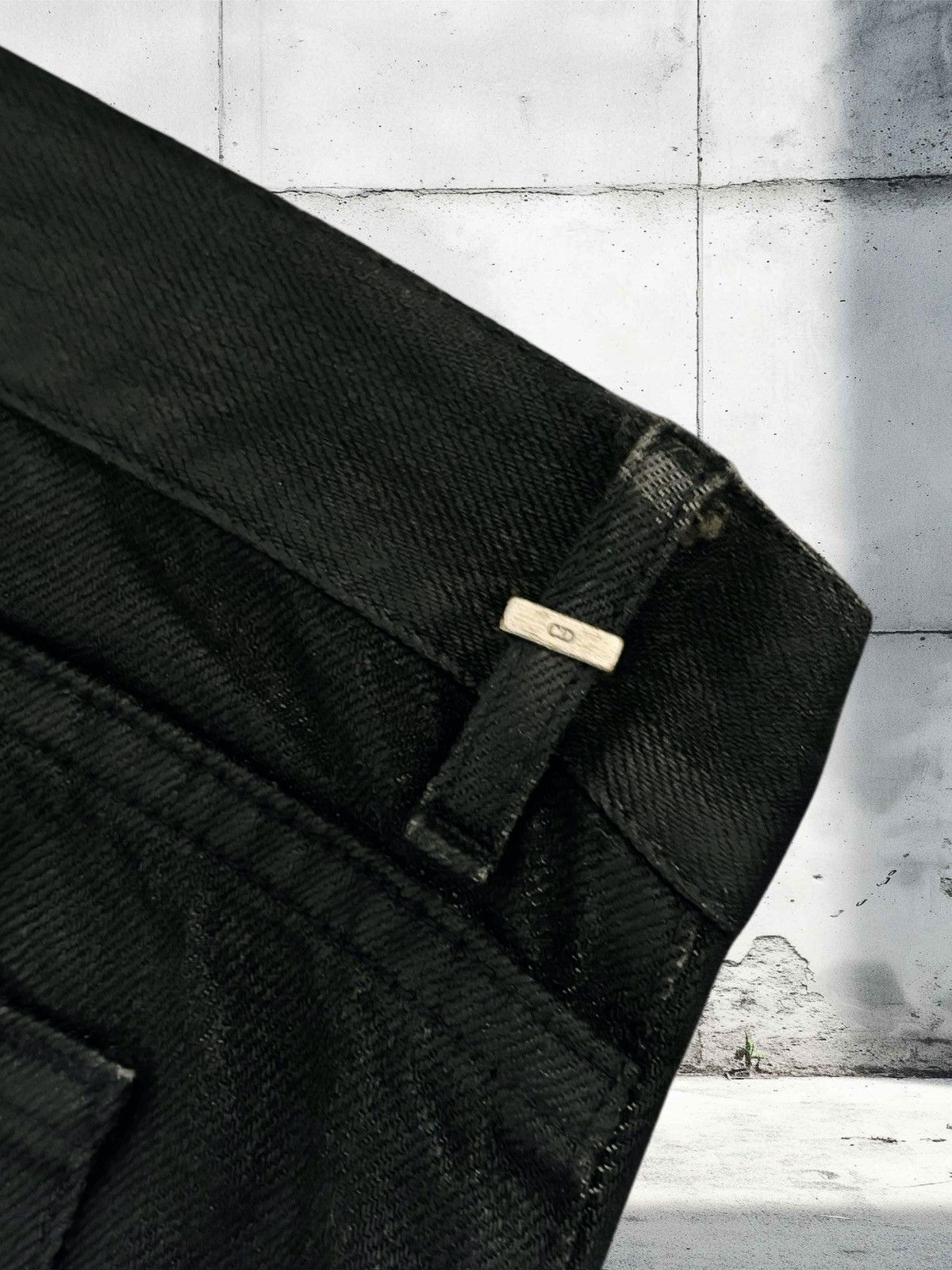 Dior Dior Homme SS04 destroyed waxed strip denim Size US 34 / EU 50 - 10 Thumbnail