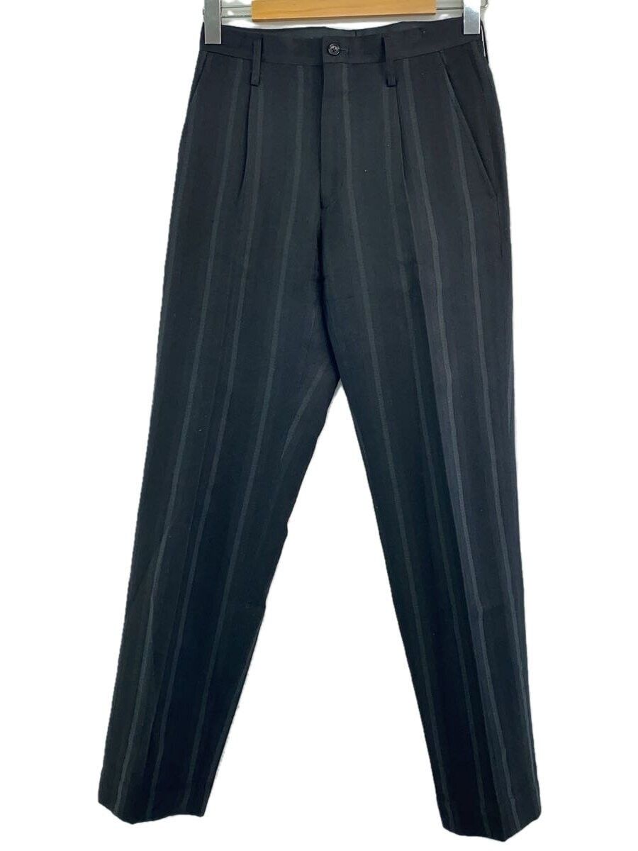 パンツ 90s Y's for men stripe light wool slacks Y's for men STRIPED PATTERN PANTS / WOOL SURGE STRIPE (BLACK