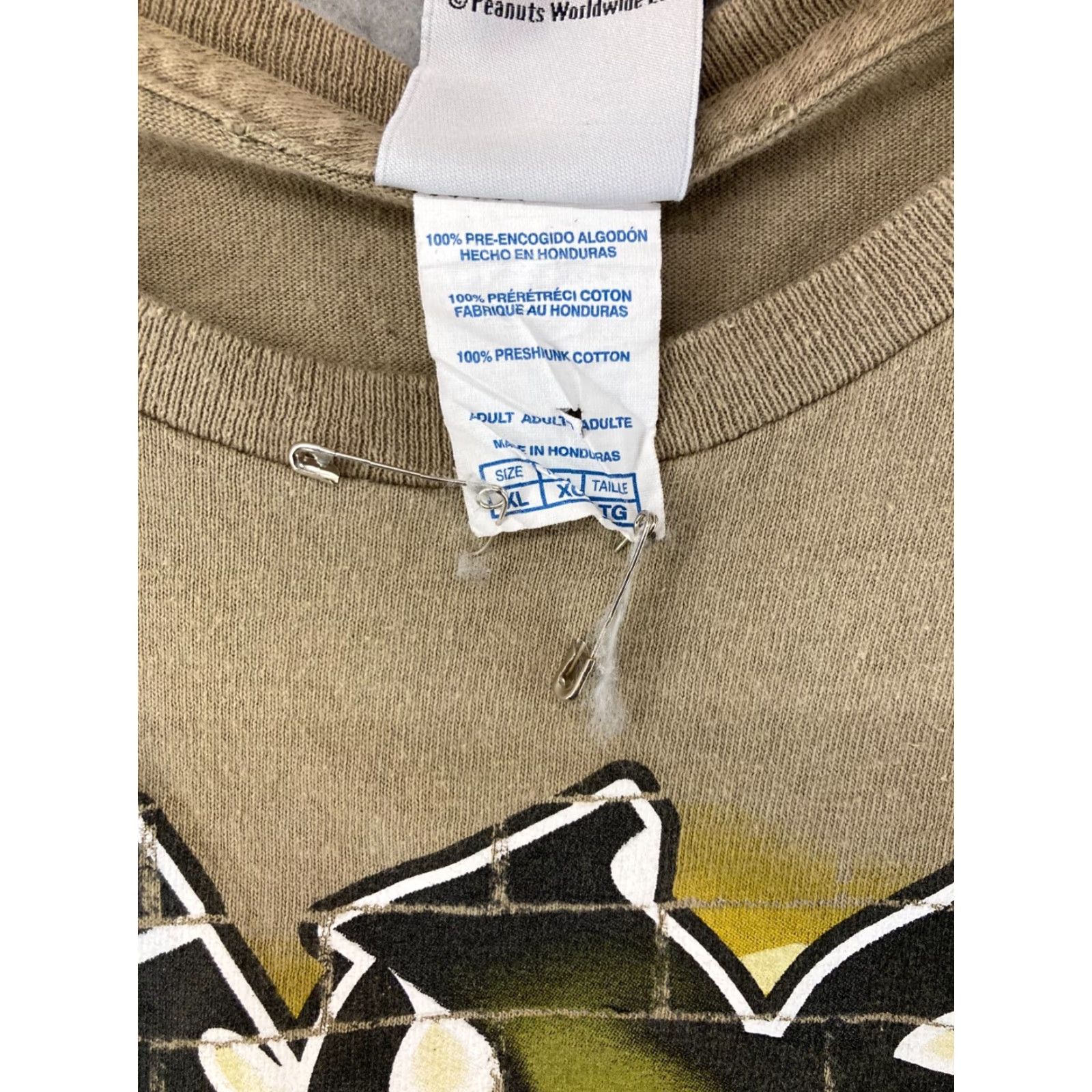 Peanuts VINTAGE Peanuts Snoopy T-Shirt Mens XL Crew Neck 1990s Green Cartoon 90s Shirt Mens XL Size US XL / EU 56 / 4 - 6 Thumbnail