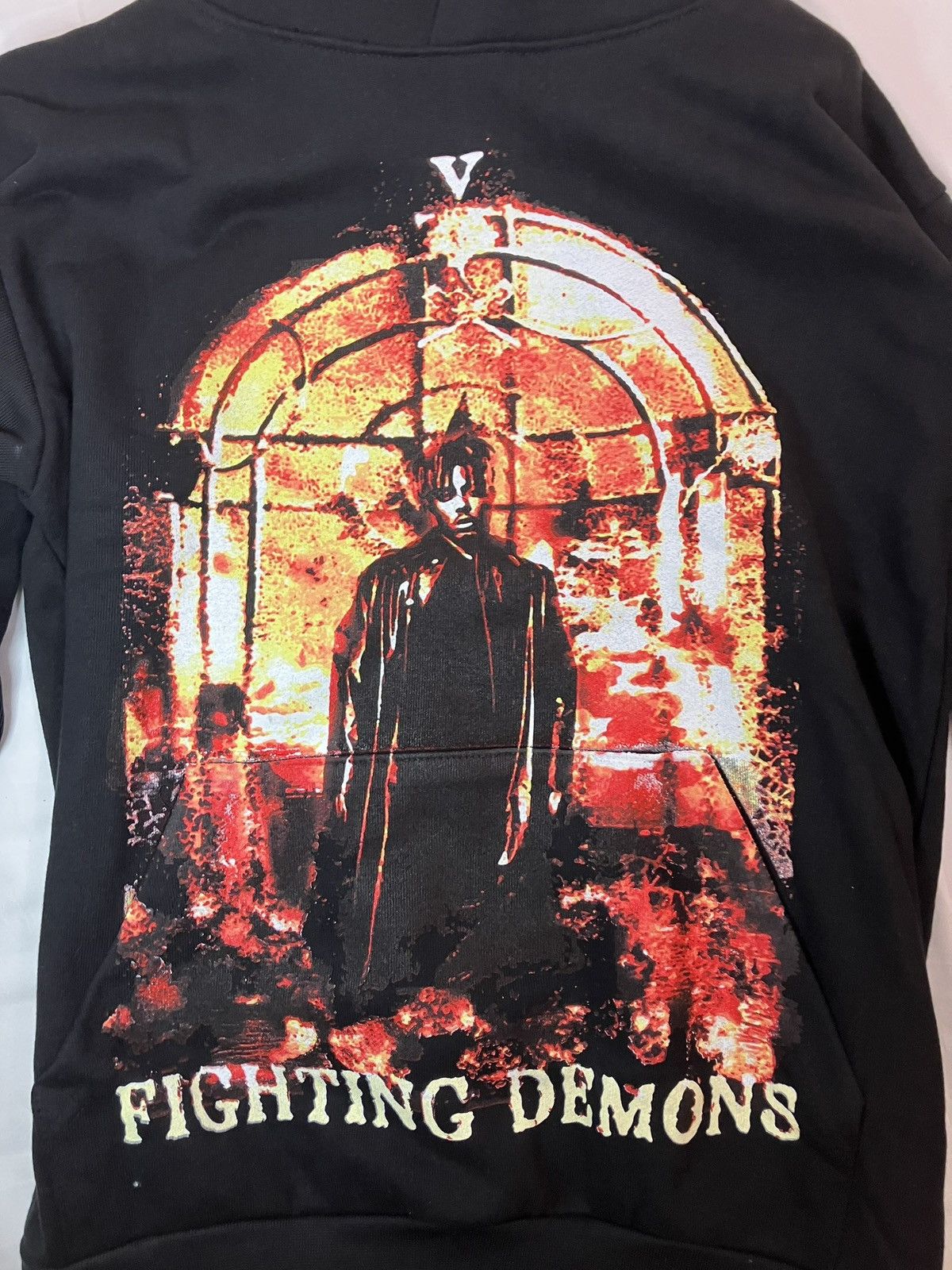 Vlone Vlone Juice Wrld Fighting Demons Hoodie Men’s Medium Heavy Size US L / EU 52-54 / 3 - 2 Thumbnail
