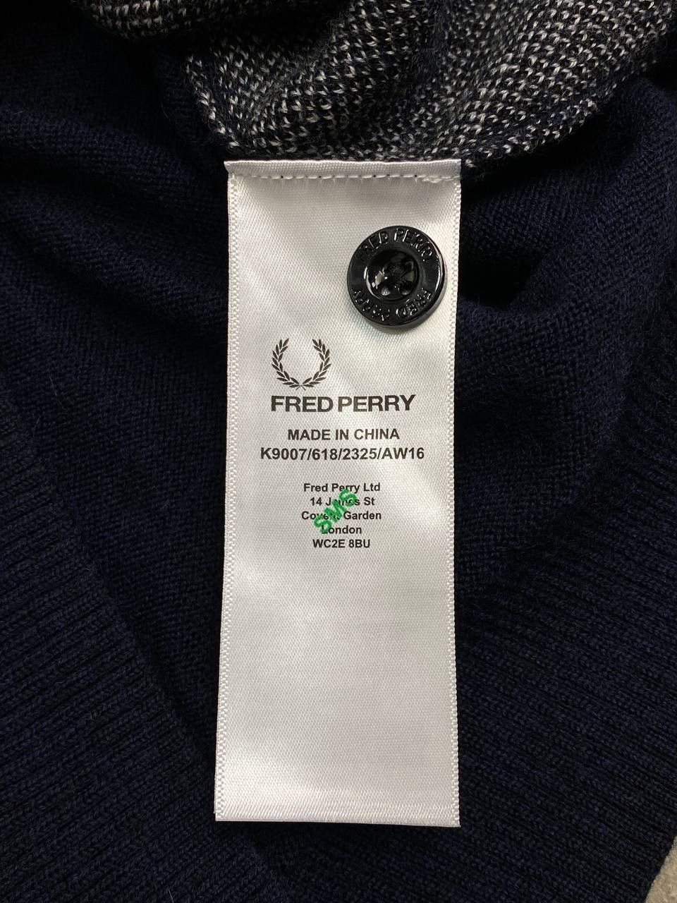 Fred Perry Fred Perry Merino Wool Check Cardigan Buttons Sweater Size M / US 6-8 / IT 42-44 - 11 Thumbnail