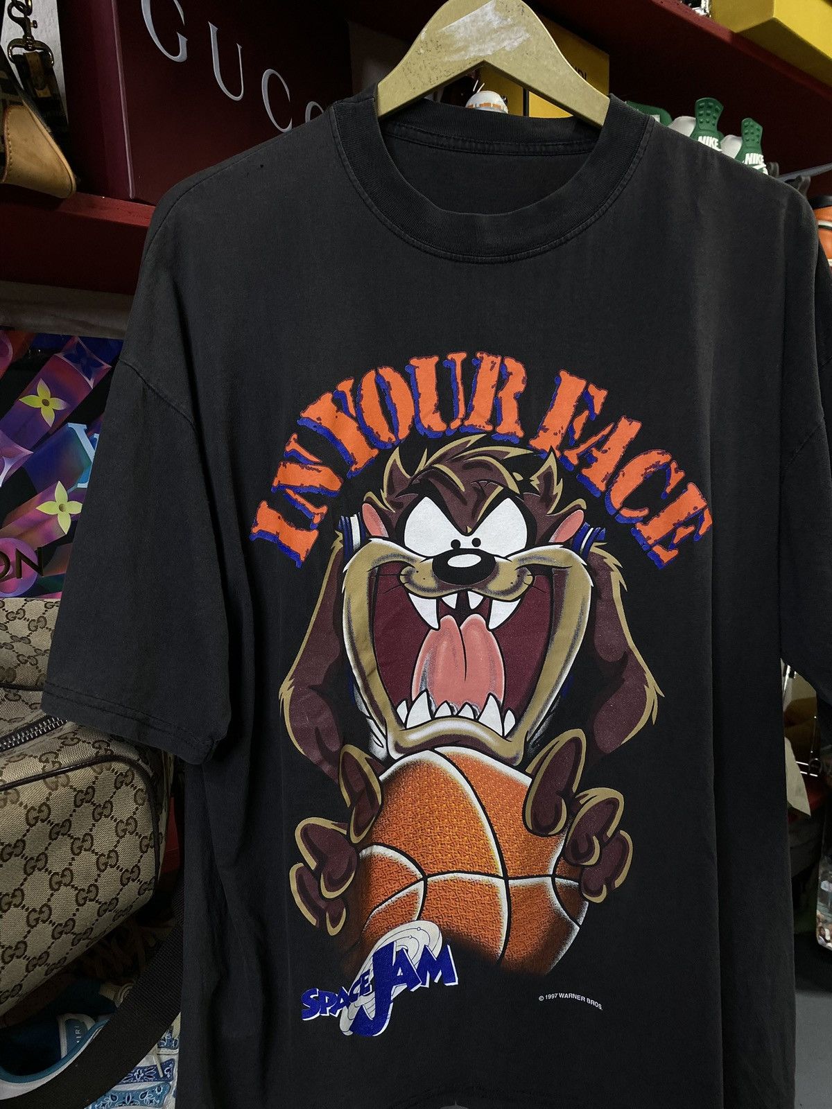 Vintage Vihtage 90’s Space Jam Movie T-Shirt Vtg Looney Tunes XLarge Size US XL / EU 56 / 4 - 1 Thumbnail