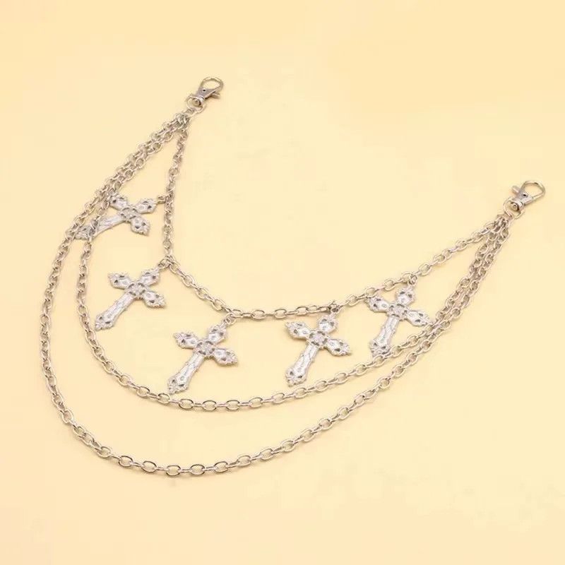 Jewelry Multi-layer Cross Pants Chain Size ONE SIZE - 3 Thumbnail