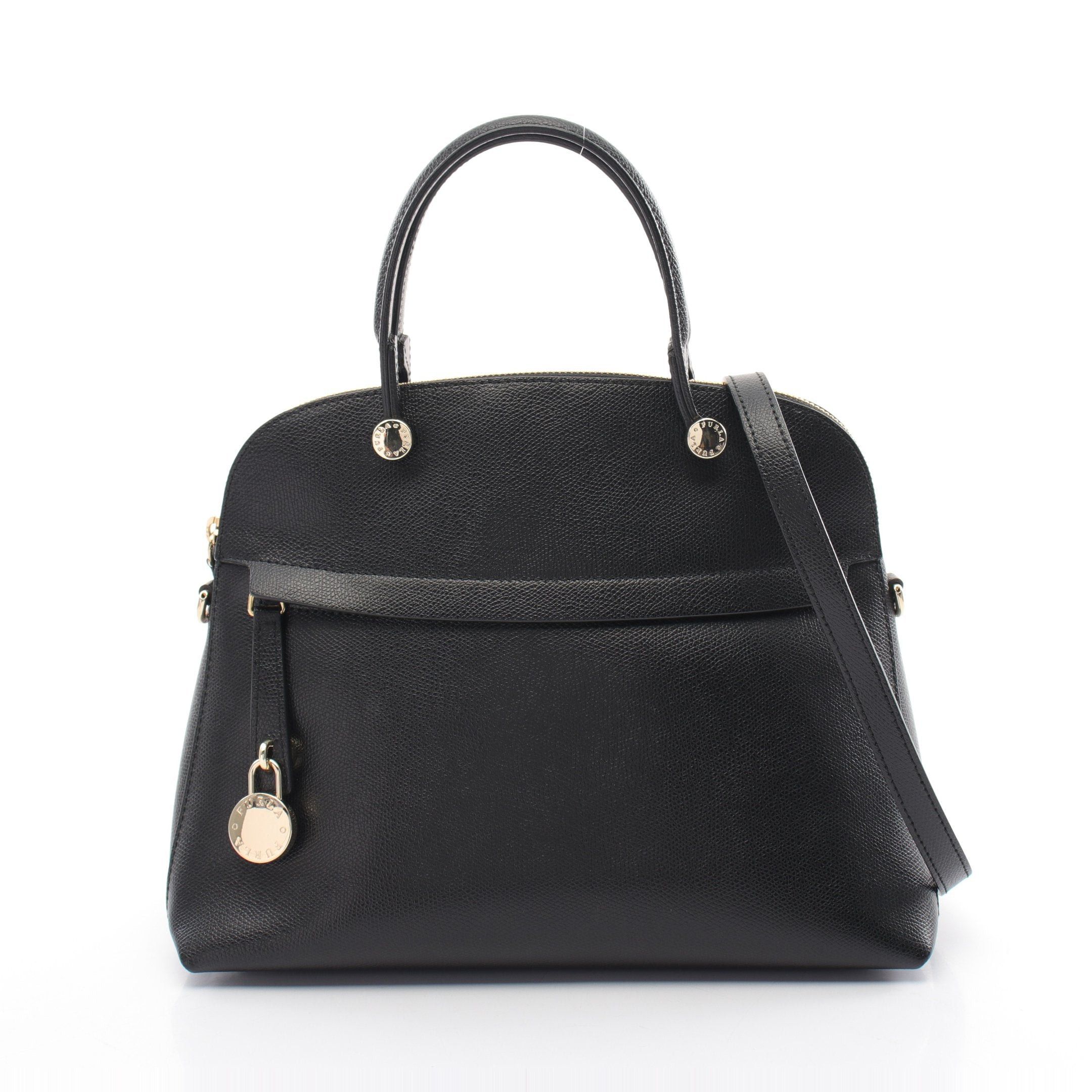 Furla Piper M Handbag Leather Black