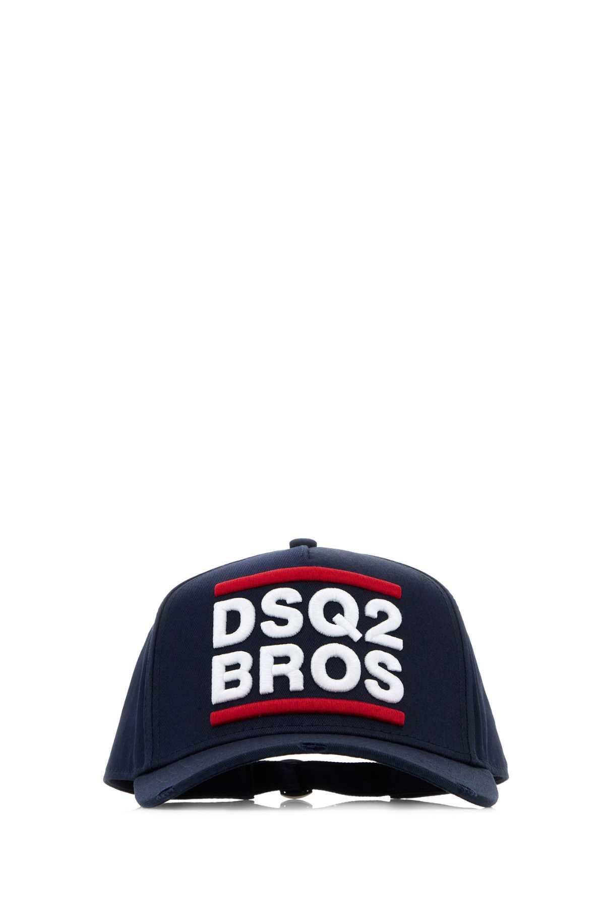 Dsquared2 Midnight Blue Cotton Baseball Cap Size ONE SIZE - 1 Thumbnail