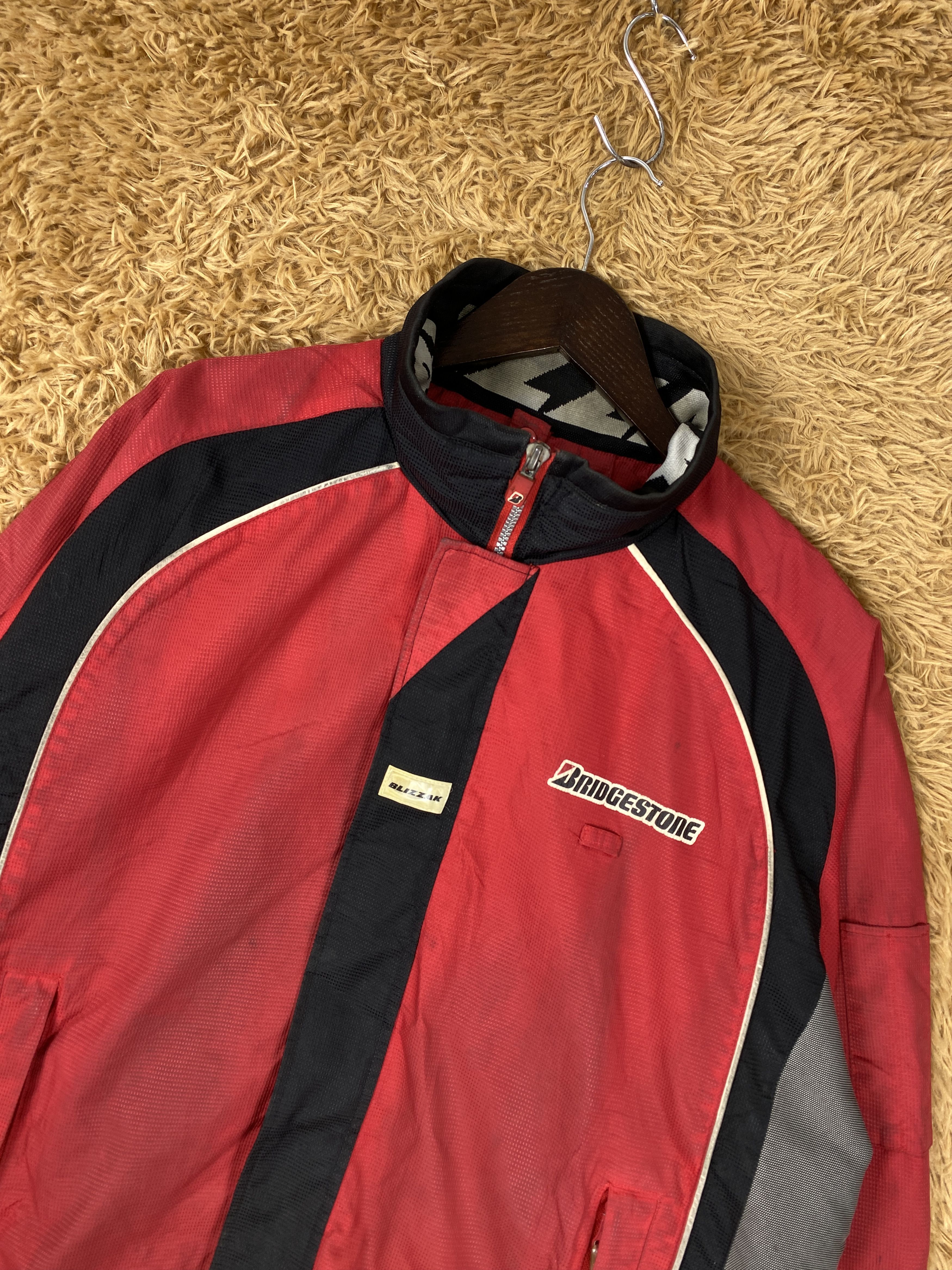 Japanese Brand Vintage Blizzak Bridgestone Racing Jacket J2135 Size US L / EU 52-54 / 3 - 3 Thumbnail