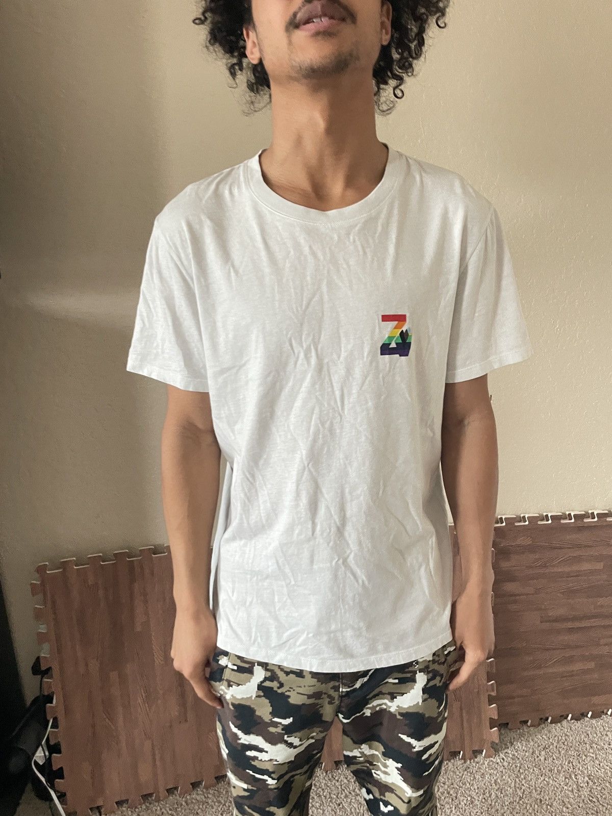 Zadig & Voltaire Tommy Amour Wings Flag (Love is the Answer) tee Size US M / EU 48-50 / 2 - 2 Thumbnail