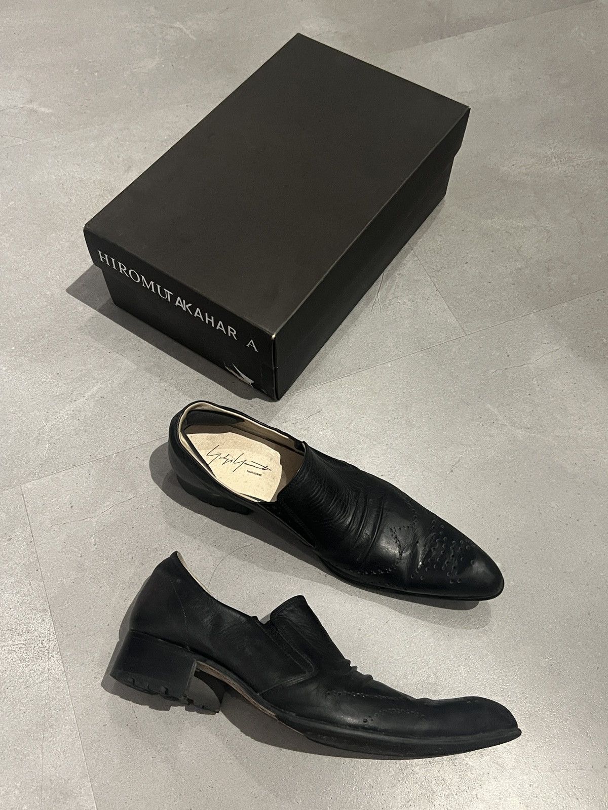 Yohji Yamamoto AW06 Yohji Yamamoto X Hiromu Takahara Leather Point Toe Shoe Size US 8 / EU 41 - 2 Thumbnail