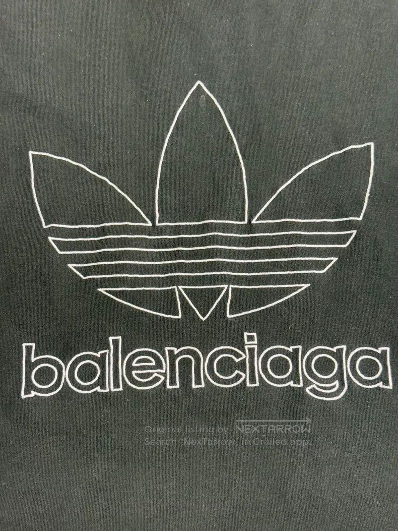 Balenciaga Balenciaga Brand Letter Printed Round Neck Short Sleeve Size US M / EU 48-50 / 2 - 3 Thumbnail