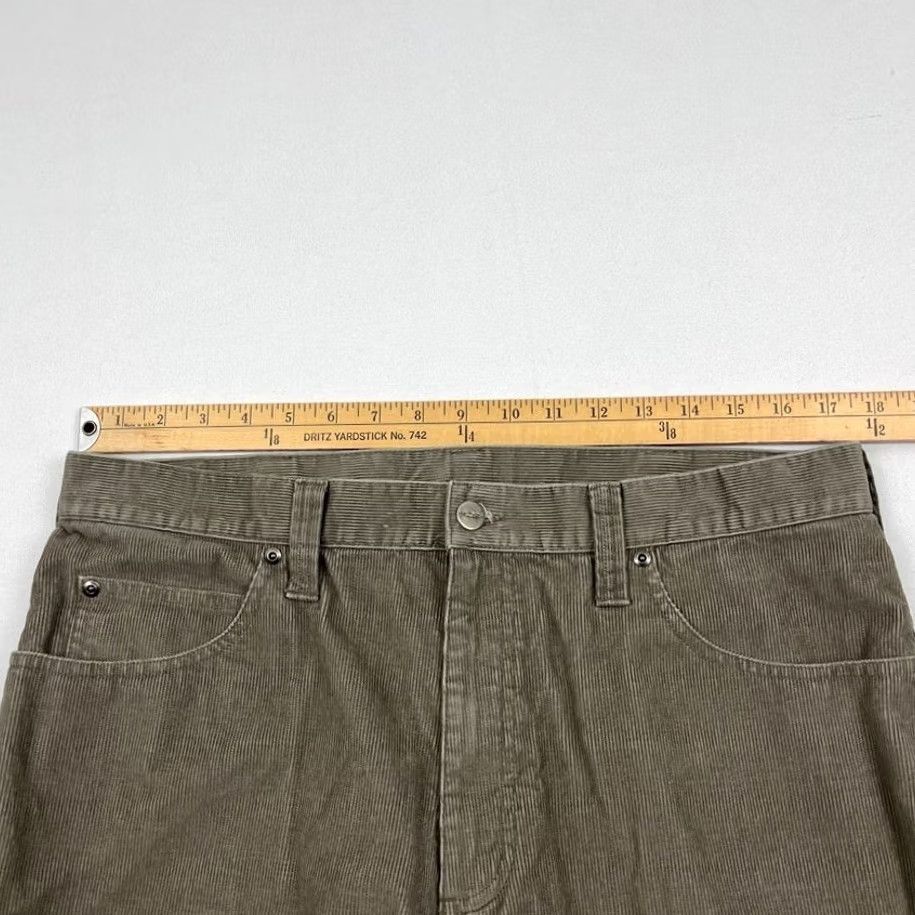Vintage LL Bean Pants Mens 34 x 28 Slim Straight Gray Corduroy Cotton Hiking Casual Prep Size US 34 / EU 50 - 3 Thumbnail