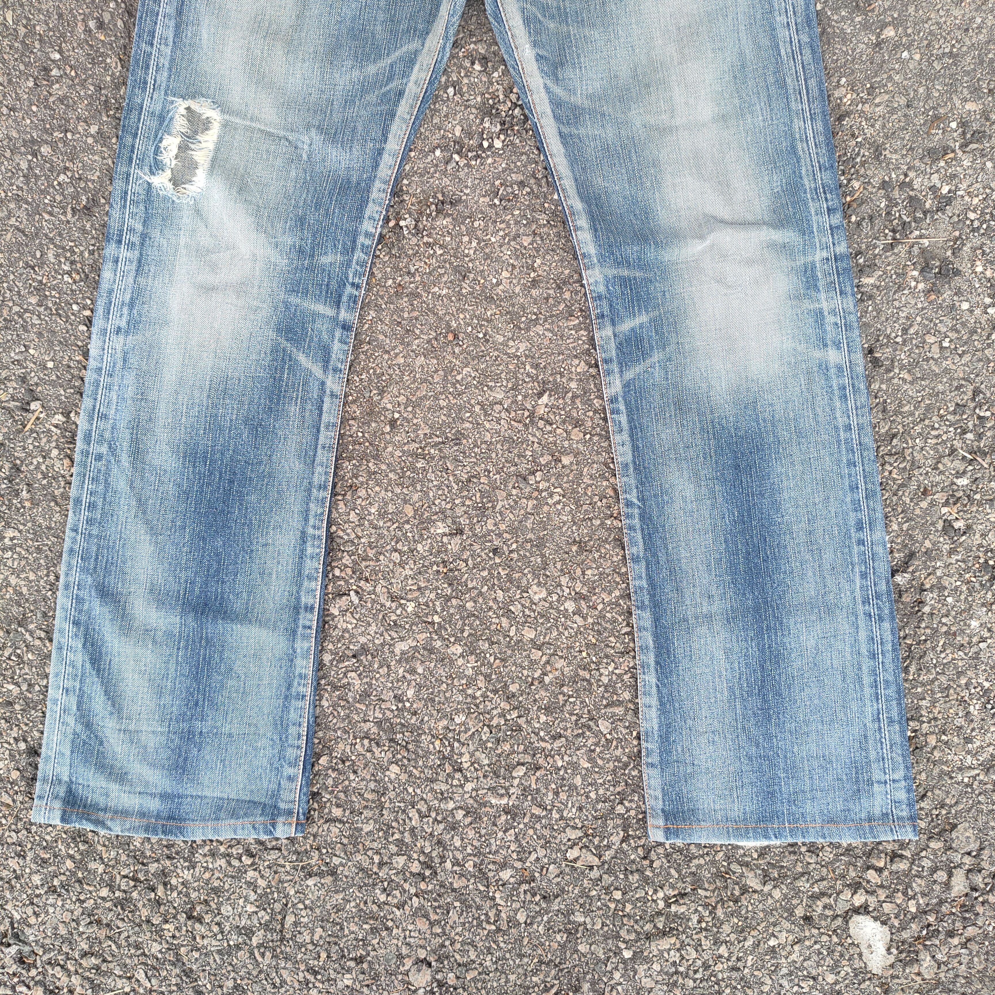 Edwin VINTAGE EDWIN 401 RIPPED FADED JEANS DENIM PANTS Size US 31 - 4 Thumbnail
