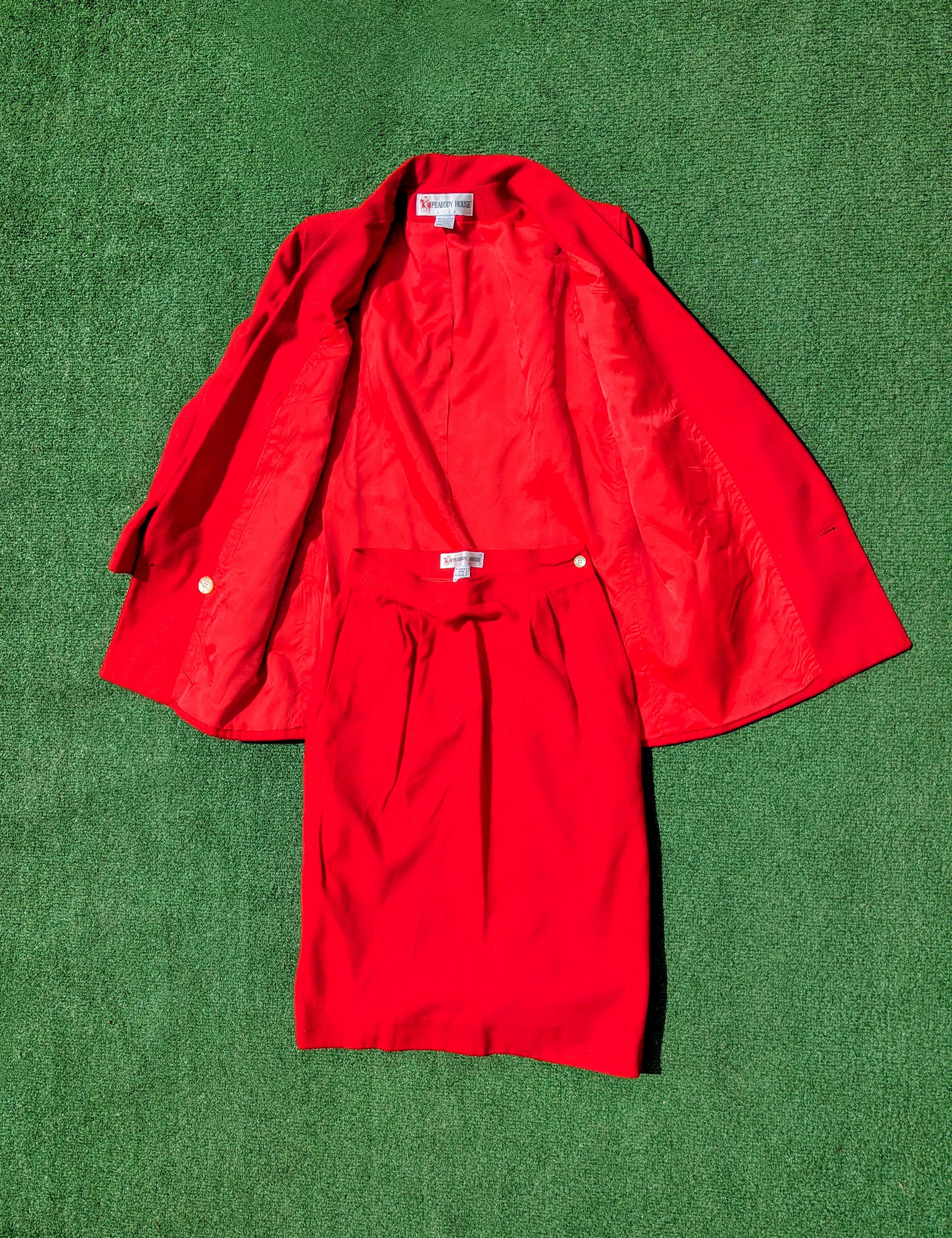 Vintage Peabody House 2pc DoubleBreasted Jacket+Skirt Separate Suit Size M / US 6-8 / IT 42-44 - 5 Thumbnail