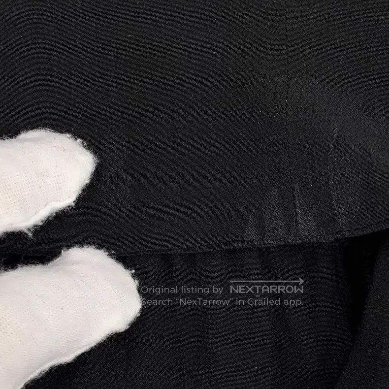 Balenciaga Balenciaga Black tie bow mulberry silk short sleeve shirt Size XS / US 0-2 / IT 36-38 - 8 Thumbnail