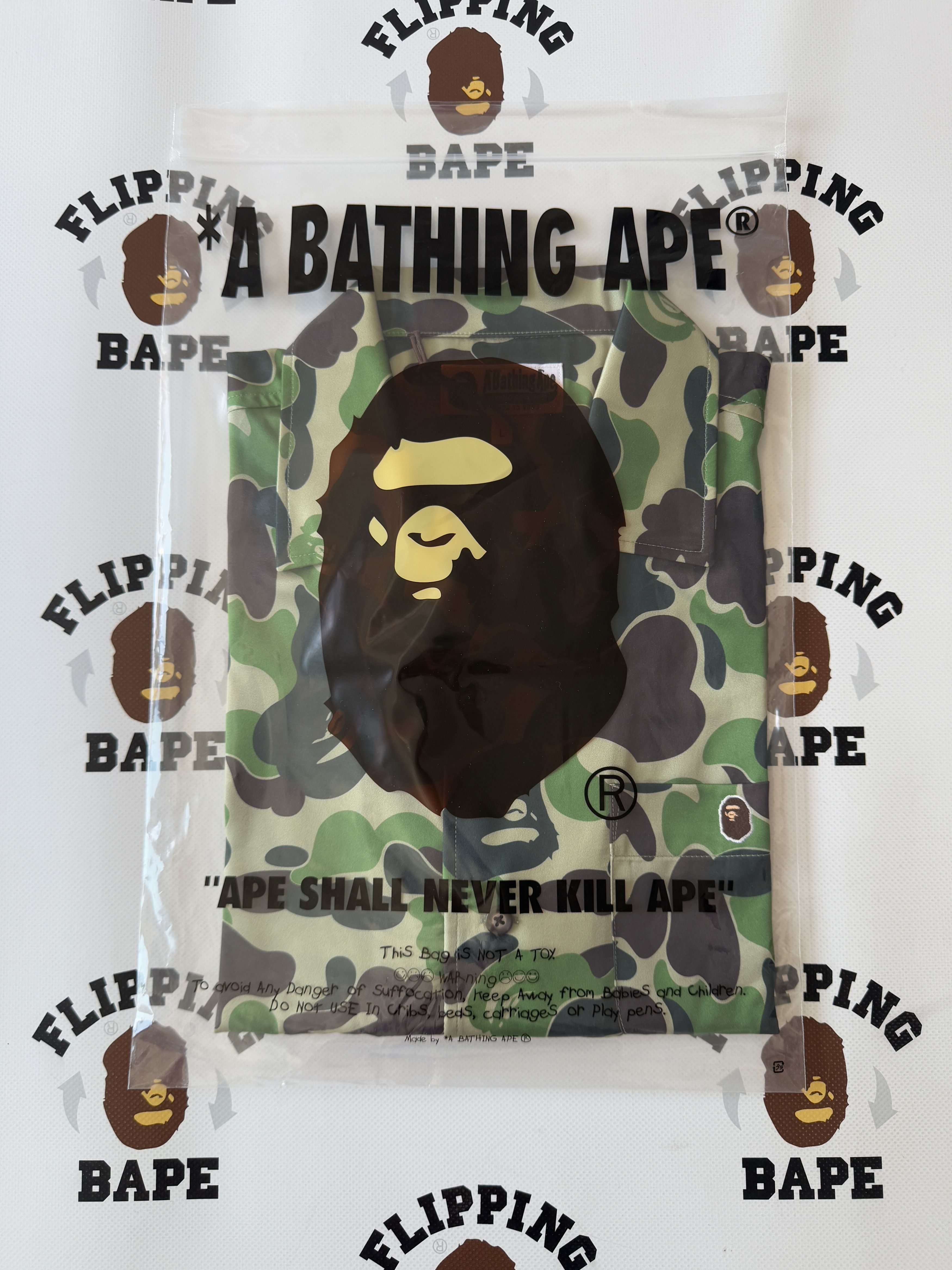 Bape BAPE ABC CAMO OPEN COLLAR SS SHIRTS (SS25) Size US L / EU 52-54 / 3 - 12 Thumbnail