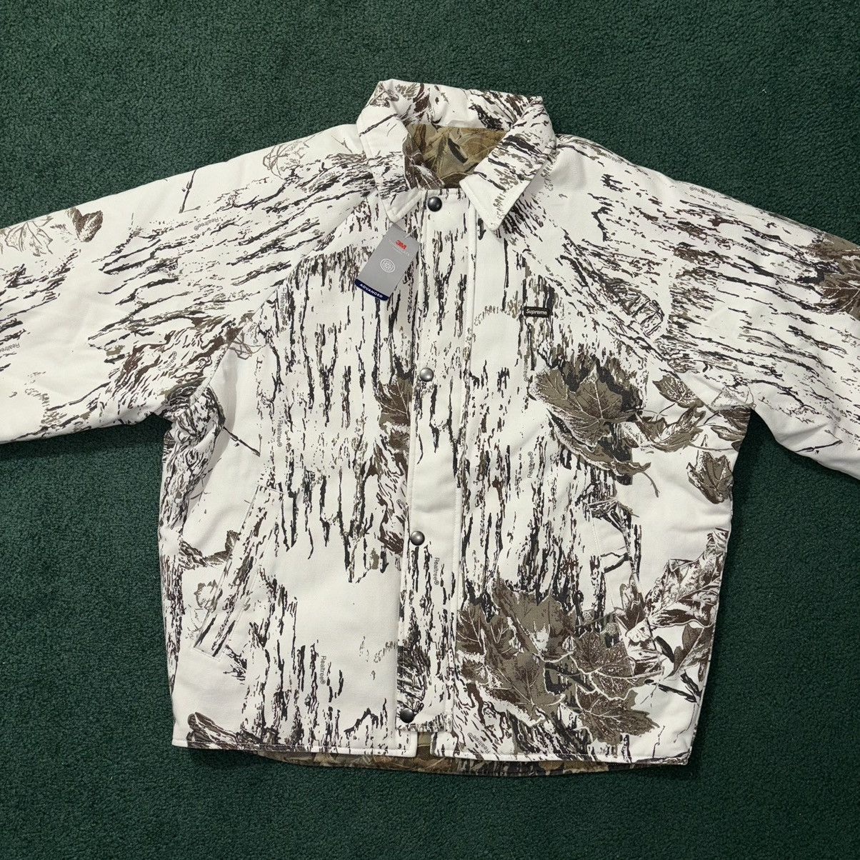Supreme Supreme RealTree Reversible Quilted Work Jacket Snow Camo Size US S / EU 44-46 / 1 - 3 Thumbnail