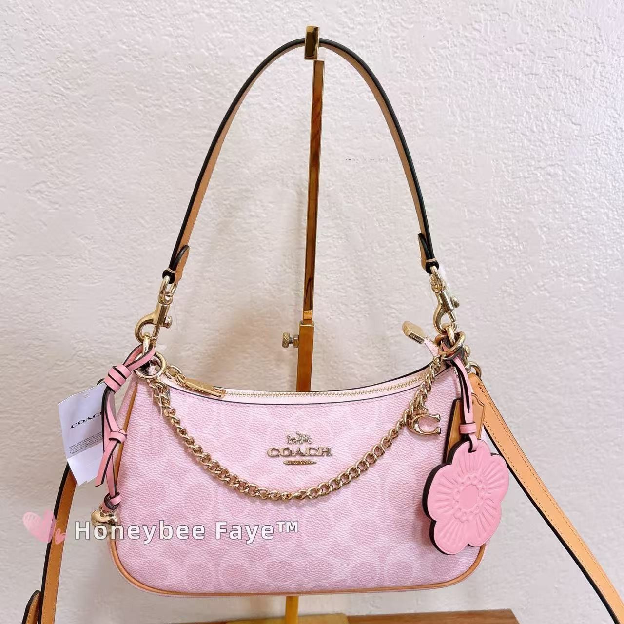 Coach Teri Shoulder Bag In Signature Canvas With Charms CEA20 Size ONE SIZE - 3 Thumbnail