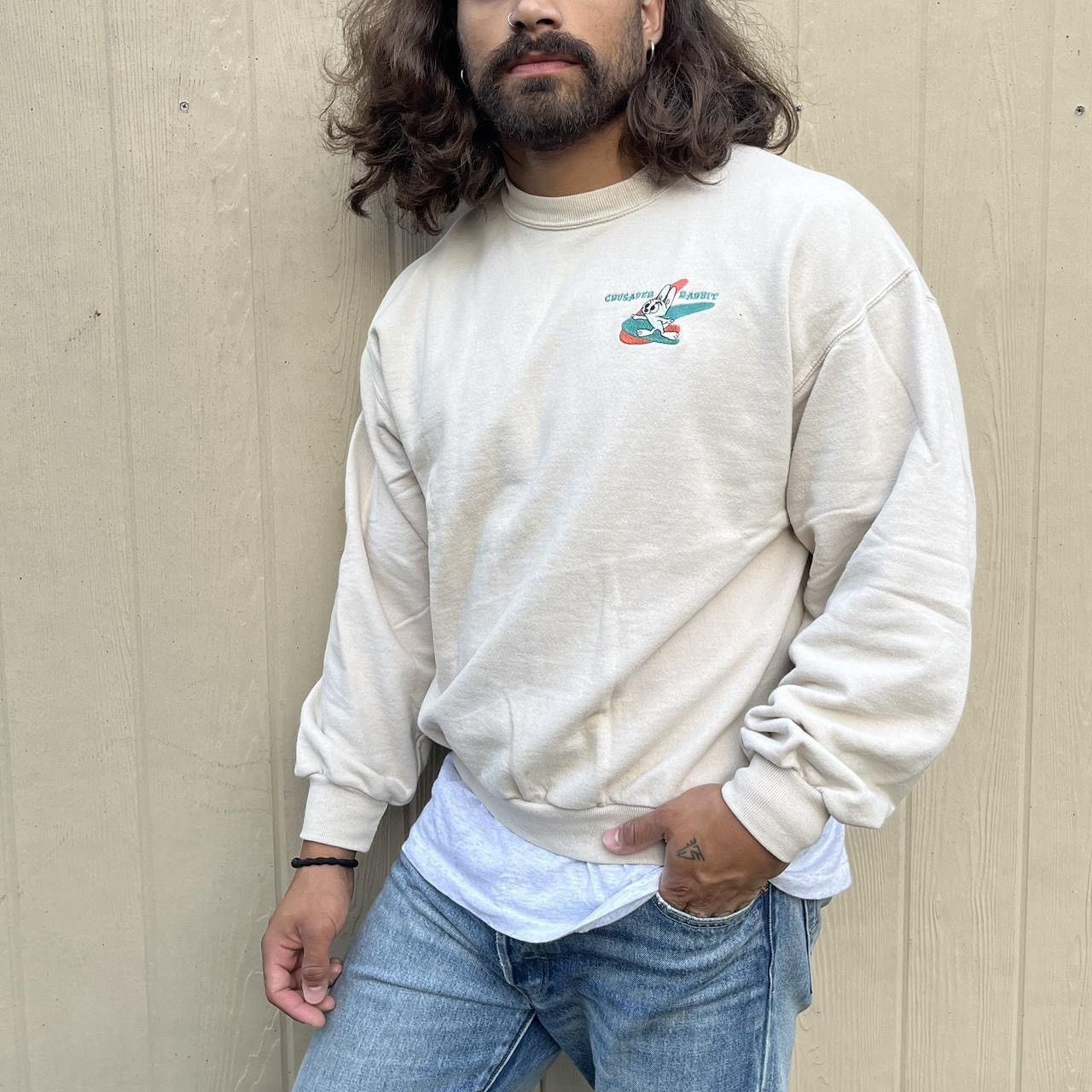 Vintage Vintage Embroidered Crusader Rabbit Sweatshirt Size US L / EU 52-54 / 3 - 1 Thumbnail