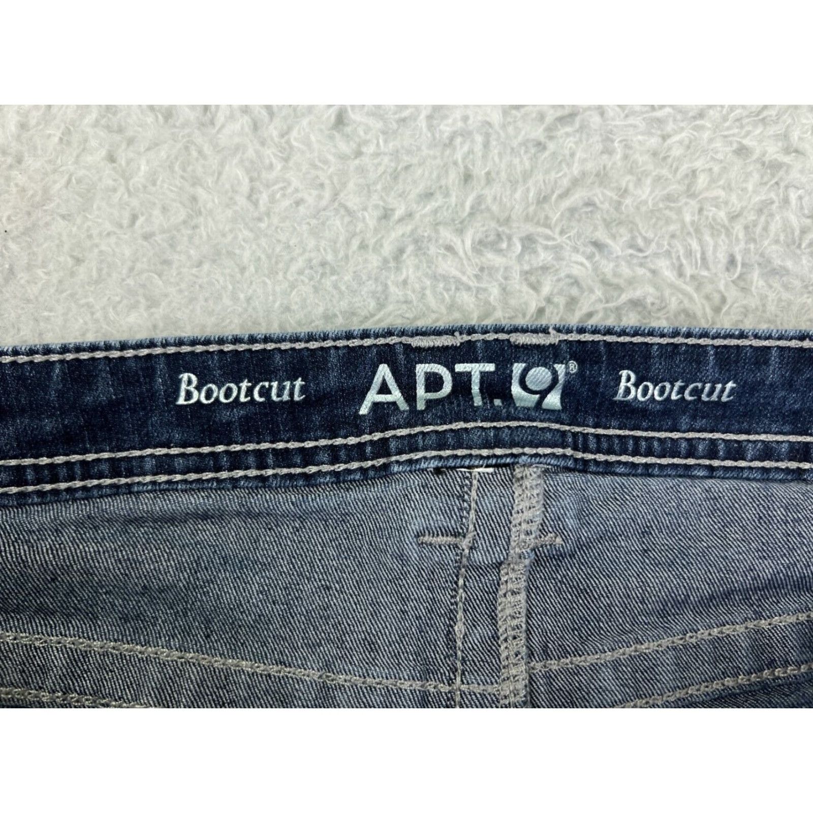 Apt. 9 Apt. 9 Jeans Women 30 Blue Denim Bootcut Mid Rise Embroidered Rhinestone 5-Pocket Cotton Denim Jeans Girls Size 30" / US 8 / IT 44 - 3 Thumbnail