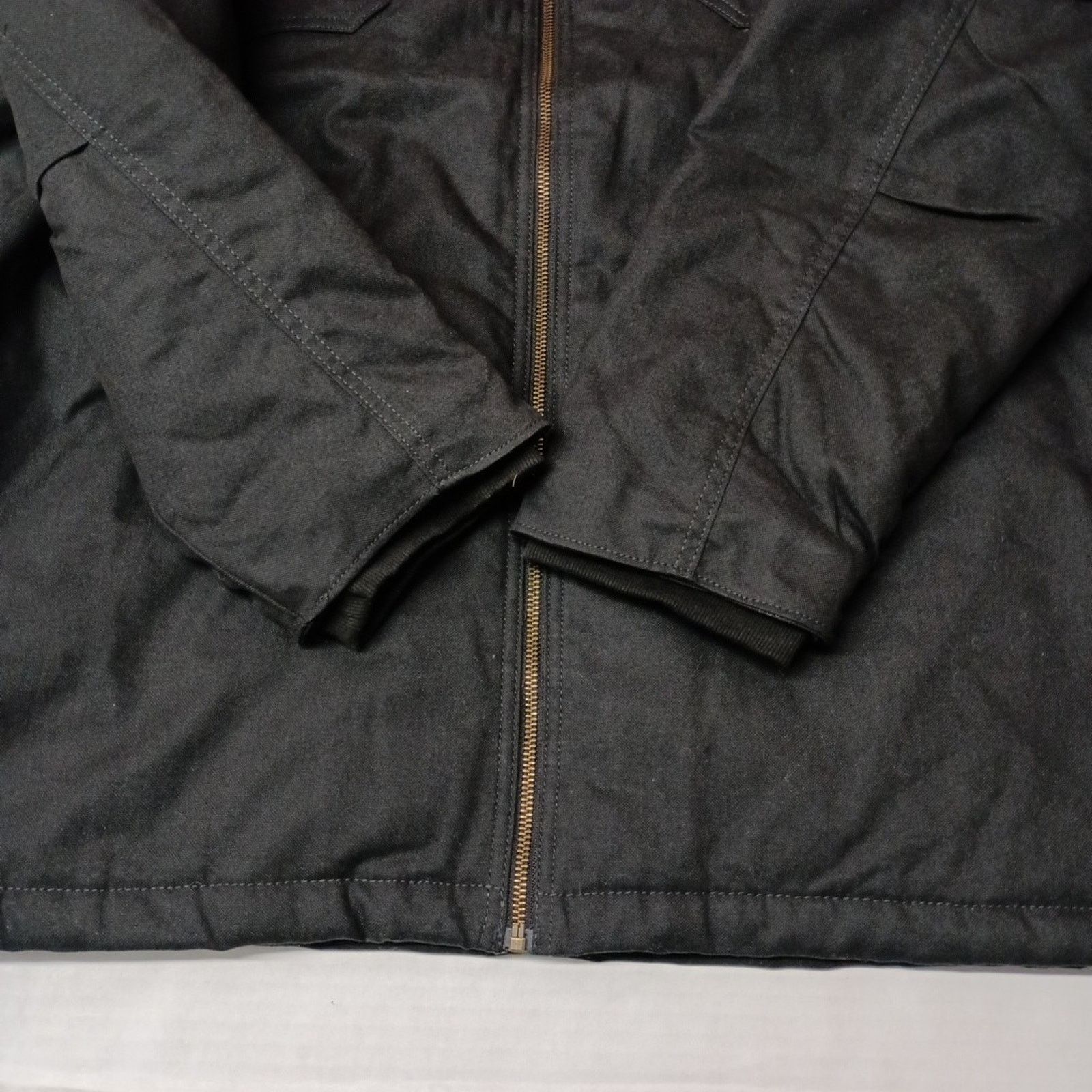 Wrangler Wrangler Shirt Jacket Quilt Lined Black Mens 3XL Canvas Hood Size US XXL / EU 58 / 5 - 2 Thumbnail