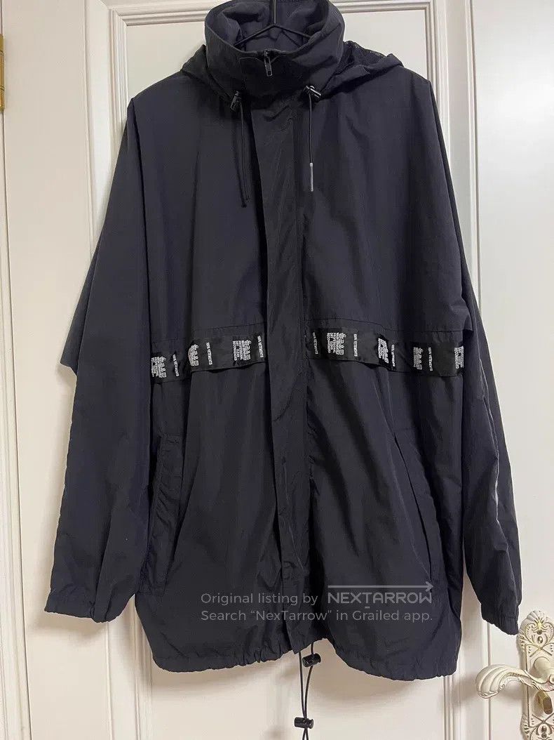Vetements VETEMENTS Hooded Sleeve Reflective Drawcord Black Windbrea Size US XS / EU 42 / 0 - 2 Thumbnail