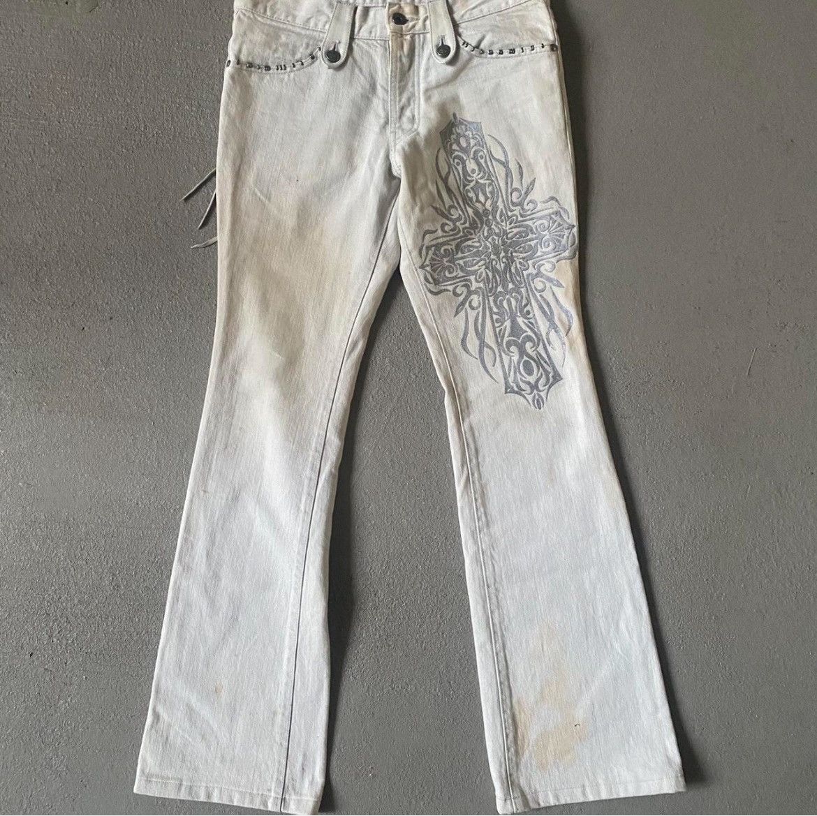 5351 POUR LES HOMMES 5351 Pour Les Hommes Flared Denim Size US 29 - 1 Thumbnail