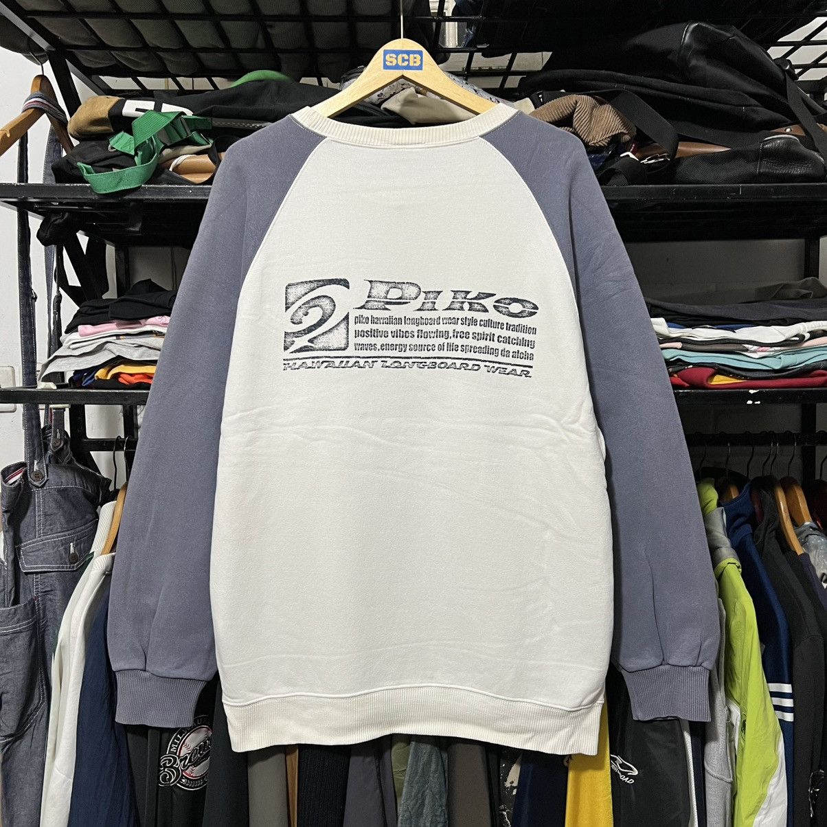 Japanese Brand × Vintage Vintage piko hawaiian sweatshirt crewneck Size US L / EU 52-54 / 3 - 1 Thumbnail