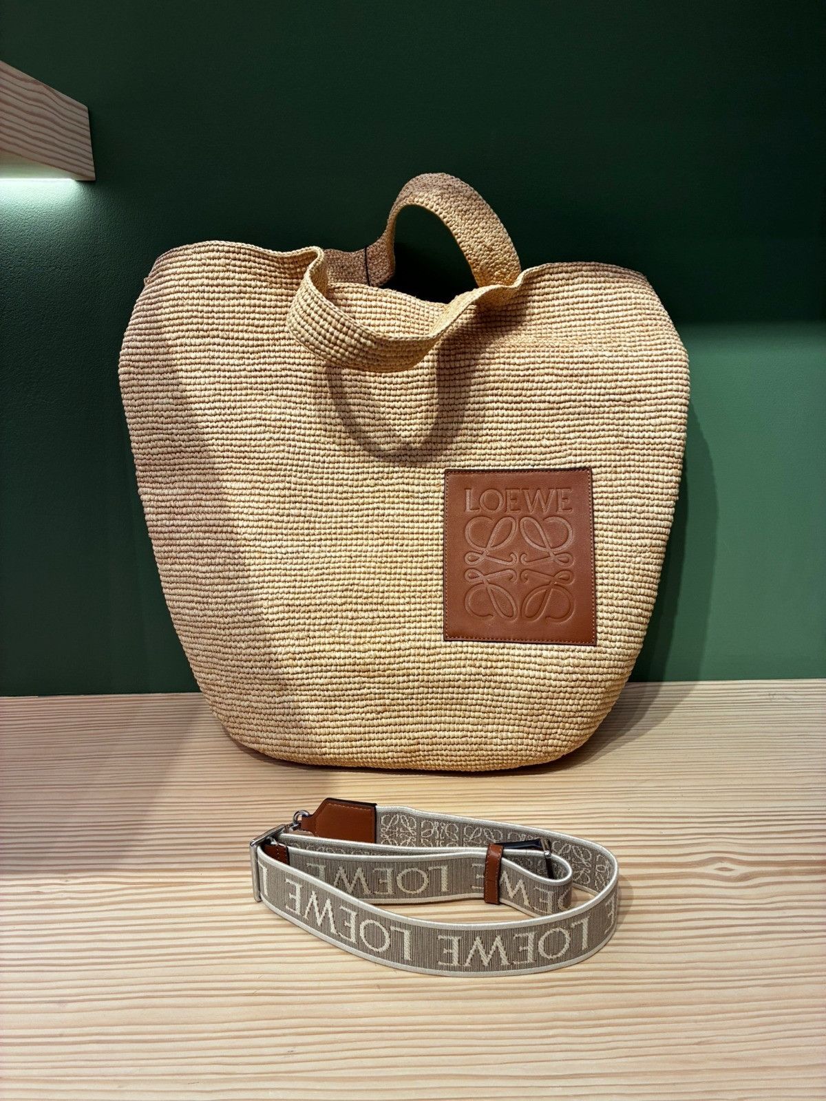 Loewe o1in1g0426 Size: OS / Slit Large Bag in Beige Size ONE SIZE - 1 Thumbnail