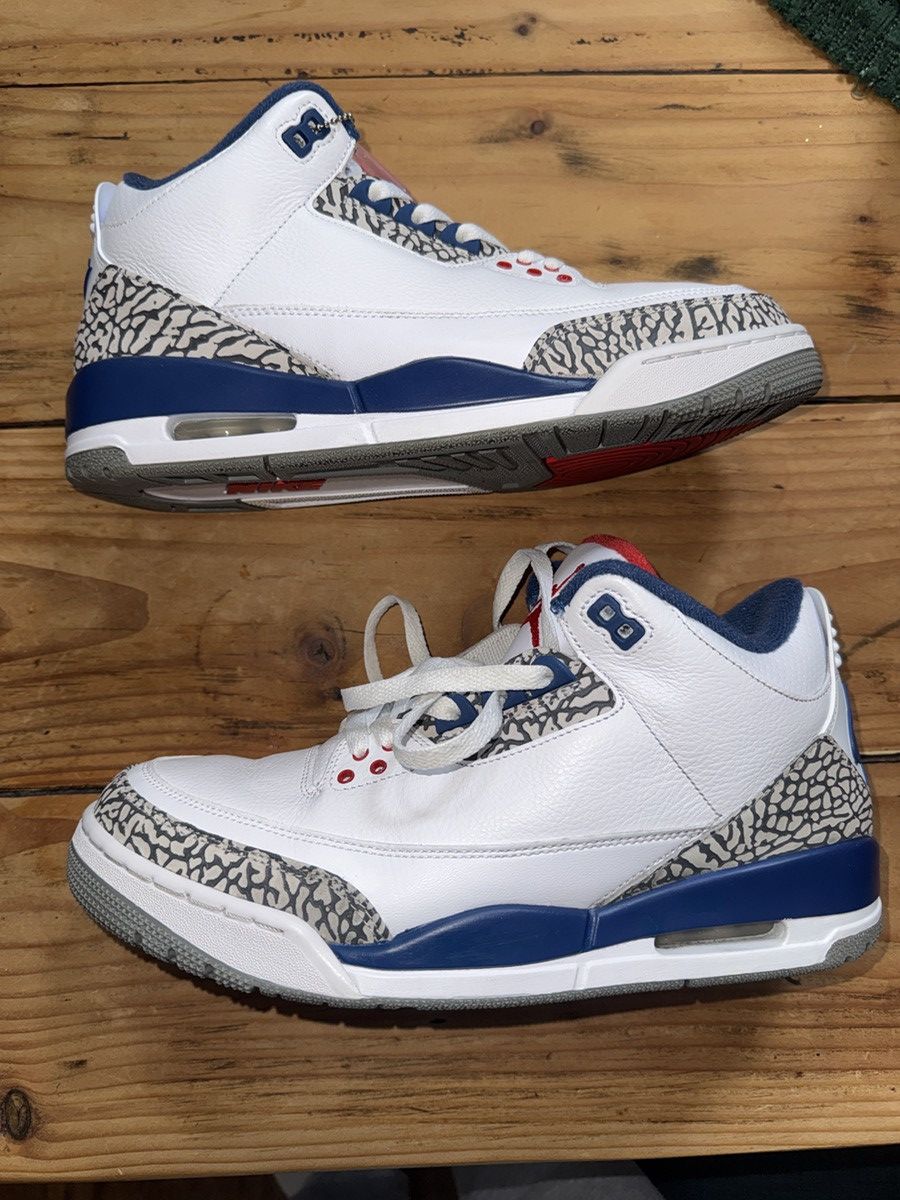 Jordan Brand True Blue Jordan 3’s Size US 9.5 / EU 42-43 - 1 Thumbnail