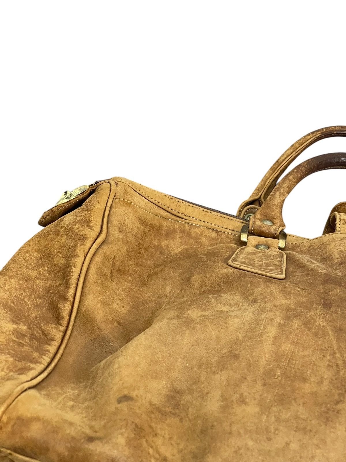 Genuine Leather Full Leather Patina Unknown Japan Vtg 80s Duffle Bag 1🟩6 Size ONE SIZE - 12 Thumbnail