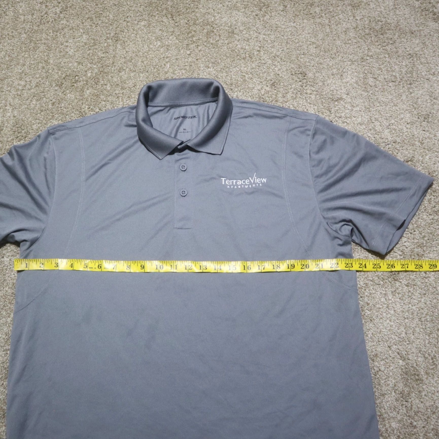 Vintage Sport-Tek Shirt Mens XL Button-Up Polo Gray Short Sleeve Casual Modern Modern Shirt? Size US XL / EU 56 / 4 - 4 Thumbnail