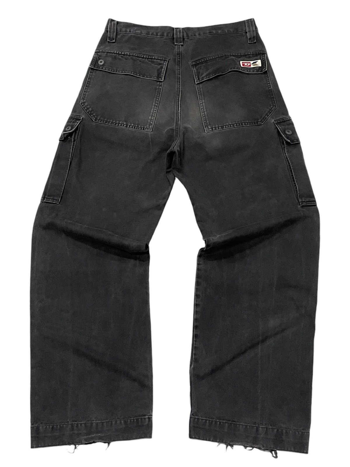 Diesel × Hysteric Glamour Vintage Diesel Baggy Wide Faded Cargo Pants Size US 31 - 2 Thumbnail