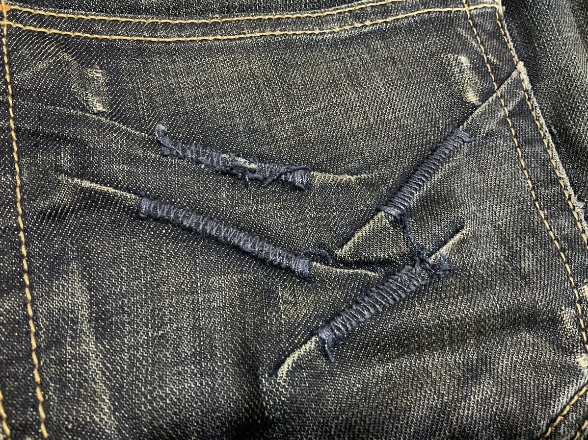 If Six Was Nine × Japanese Brand × Le Grande Bleu (L.G.B.) 🔥Sick Y2K Taverniti Jeans Mud Wash Flared Denim Belt Size US 32 / EU 48 - 14 Thumbnail