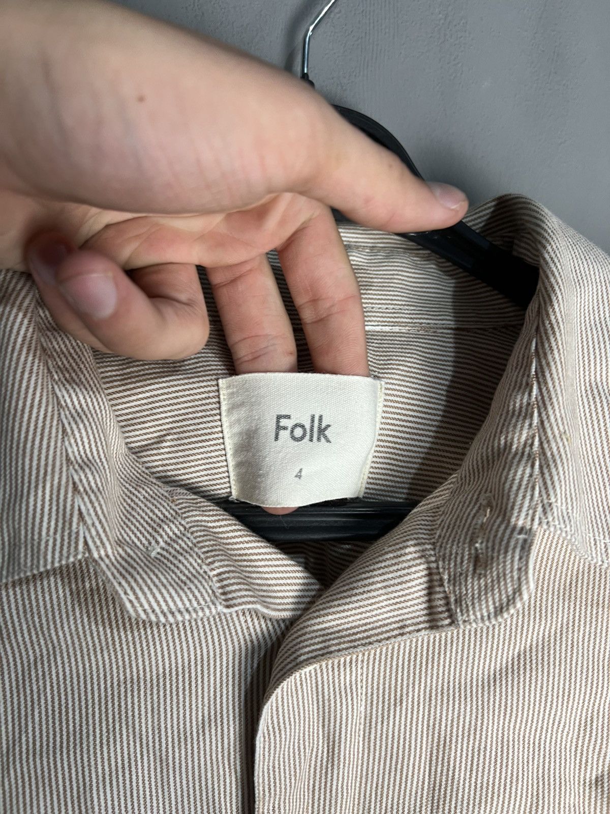 Folk Folk Shirt Long Sleeve Size US XL / EU 56 / 4 - 4 Thumbnail