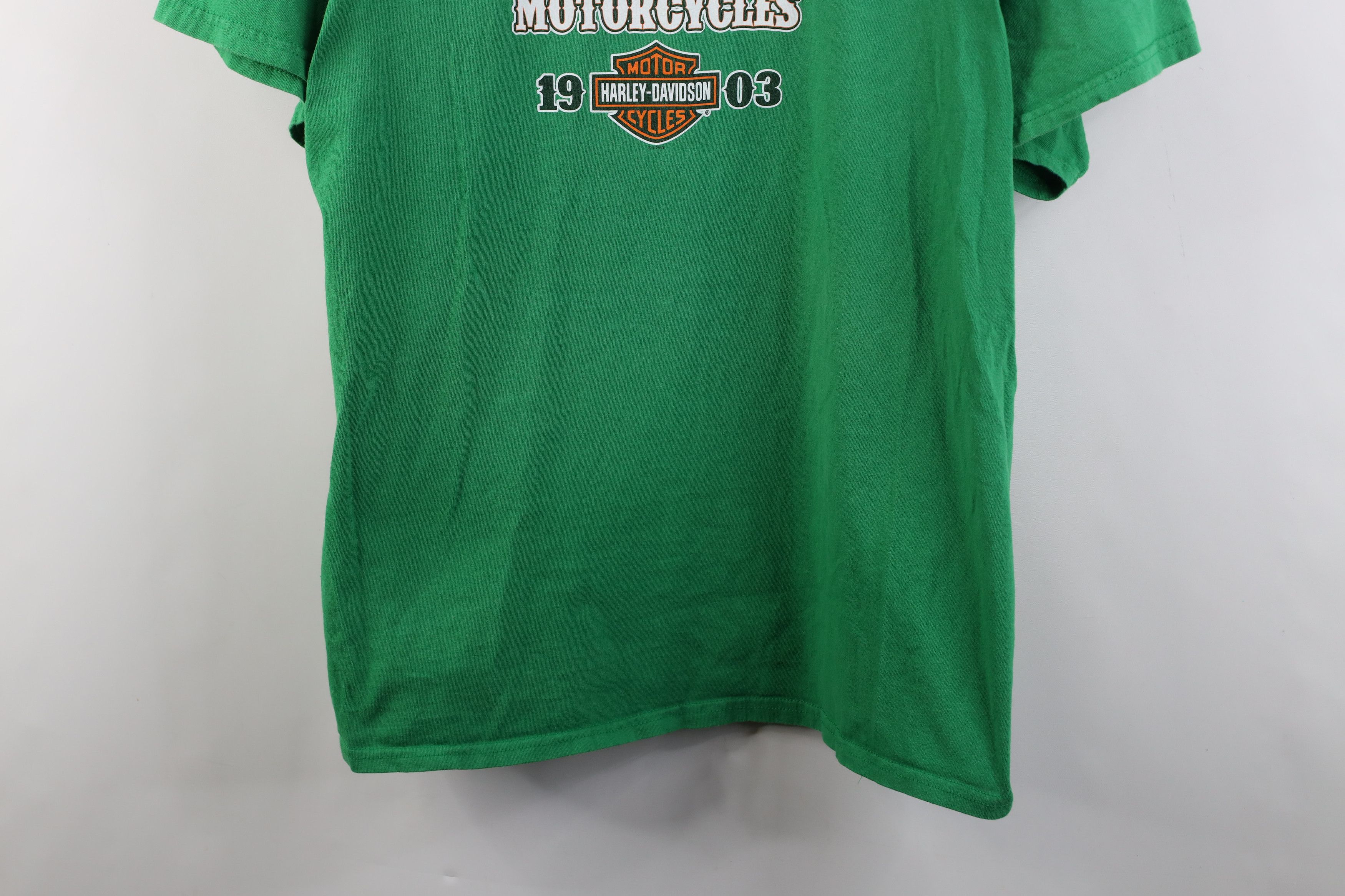 Harley Davidson Vintage Y2K Harley Davidson Big Logo T-Shirt Kelly Green Size US XXL / EU 58 / 5 - 3 Thumbnail