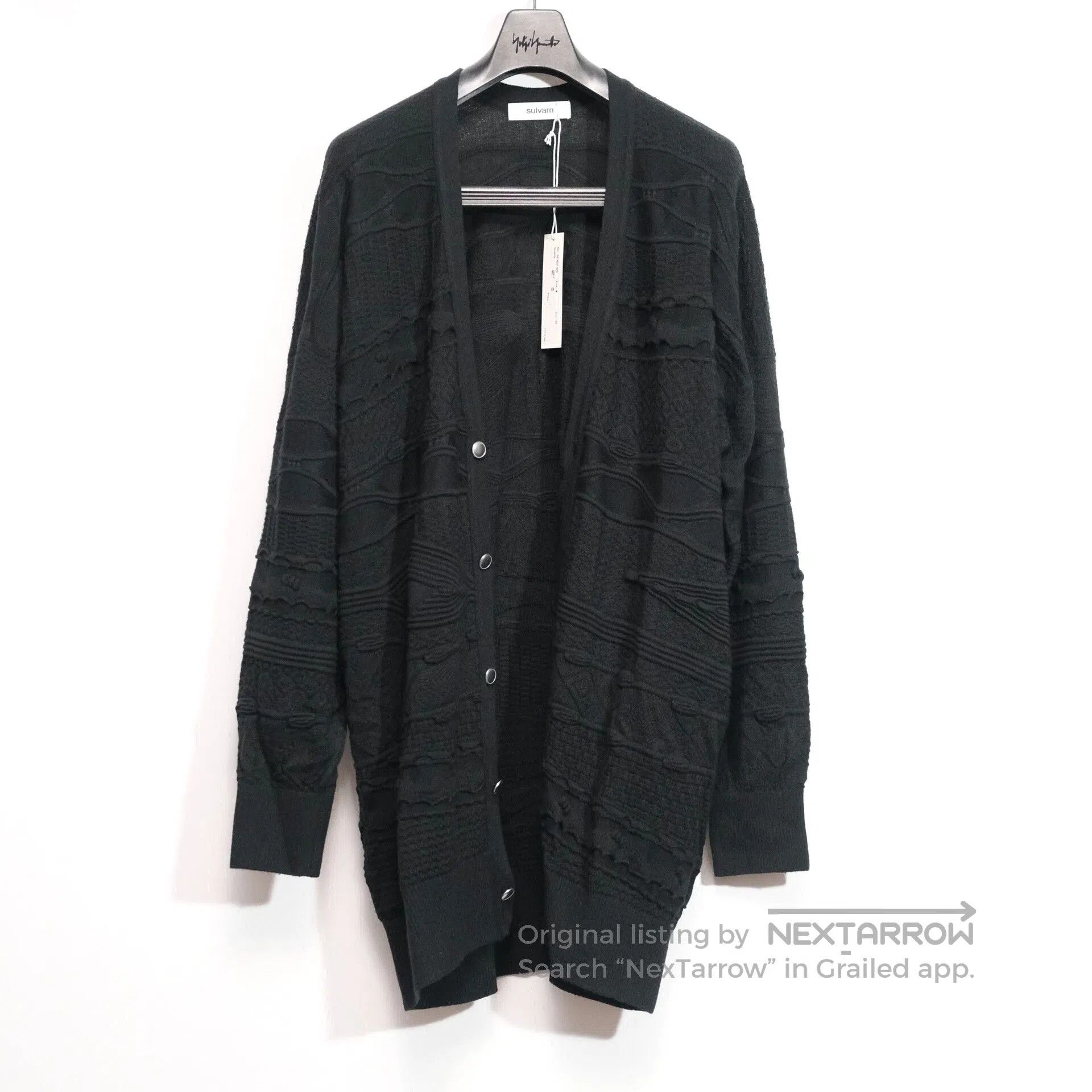 Sulvam Sulvam Silver Buckle Sweater for Men. Size US M / EU 48-50 / 2 - 2 Thumbnail