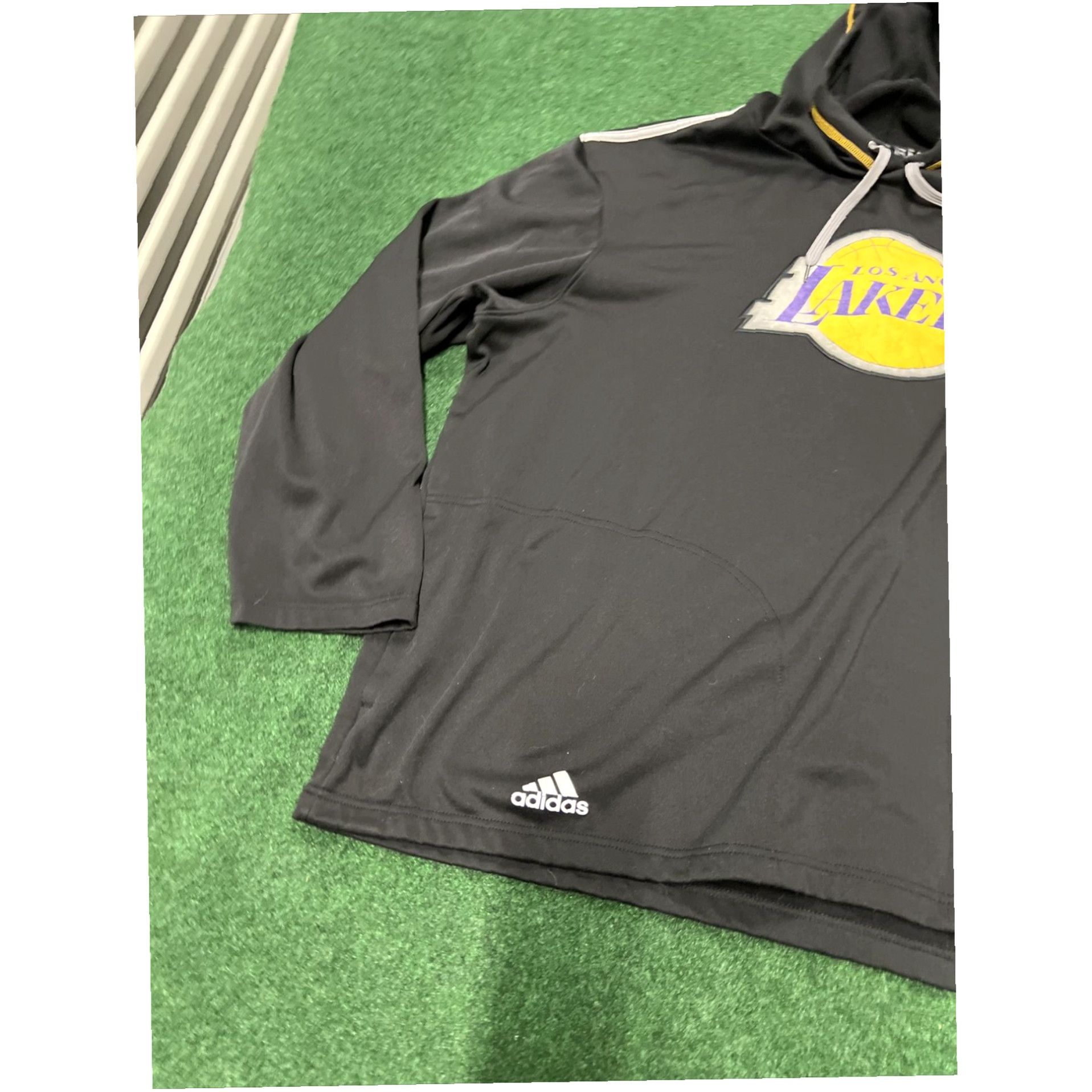 Adidas LA Lakers Hoodie Mens 2XL Black Adidas Pullover Sweater Jacket Size US XXL / EU 58 / 5 - 2 Thumbnail