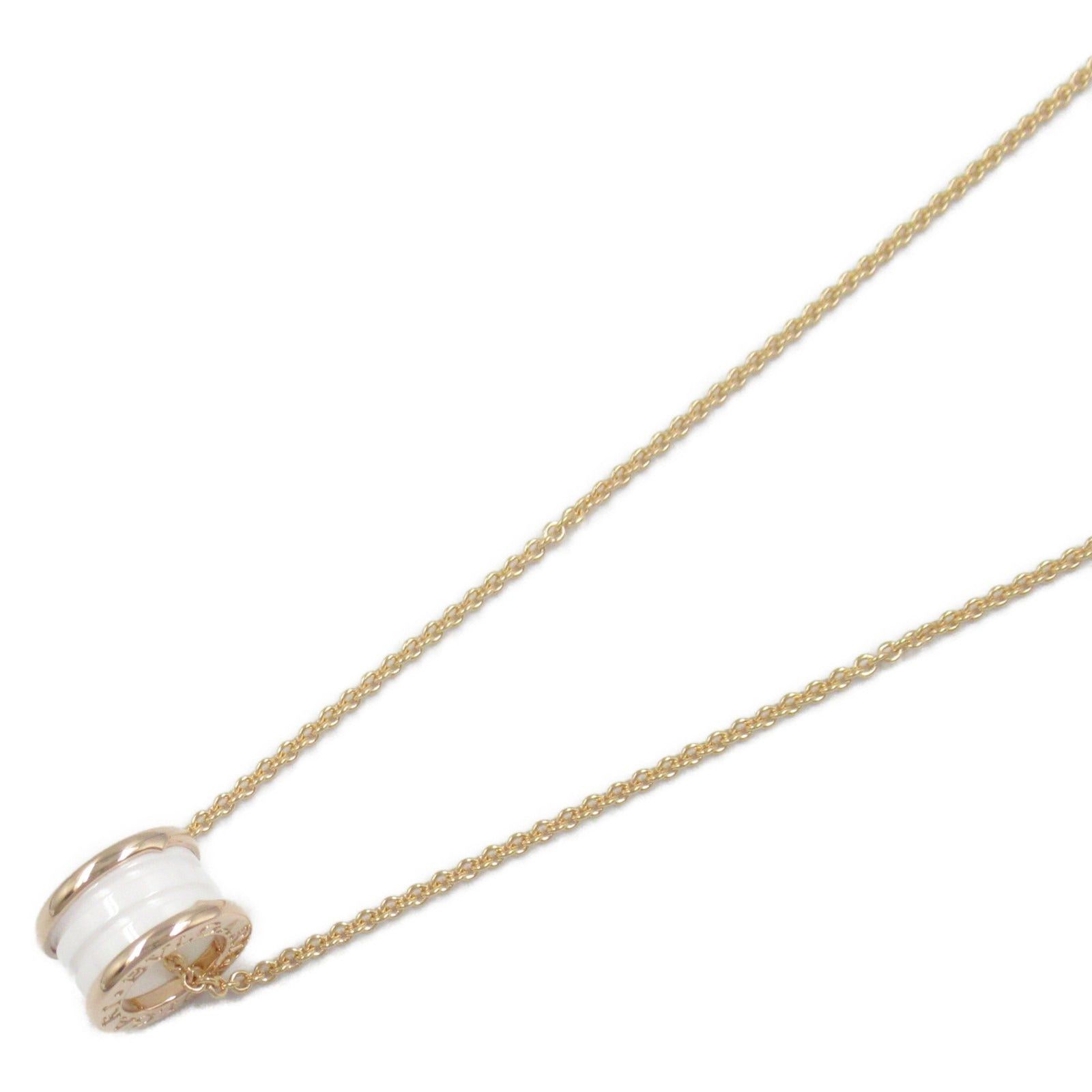 Bvlgari Bvlgari B Zero One Necklace Ceramic K18Pg (Pink Gold) White Gold Size ONE SIZE - 1 Thumbnail