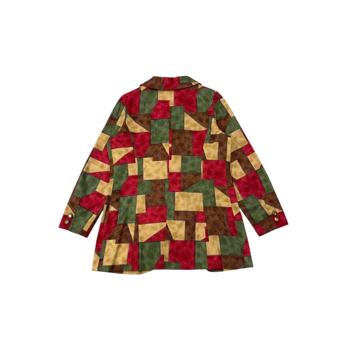 Vintage Vintage 90’s Multicolour Patchwork Style Buttons Jacket Size M / US 6-8 / IT 42-44 - 11 Thumbnail